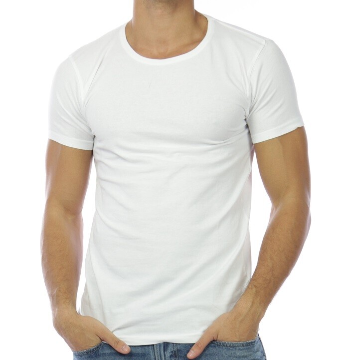 Großhändler Hopenlife - Essentielles einfarbiges T-Shirt mit Rundhalsausschnitt