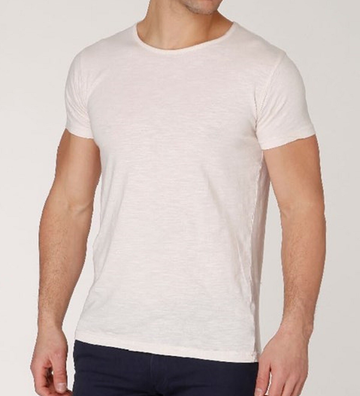 Großhändler Hopenlife - Rundhals-T-Shirt mit Melange-Effekt