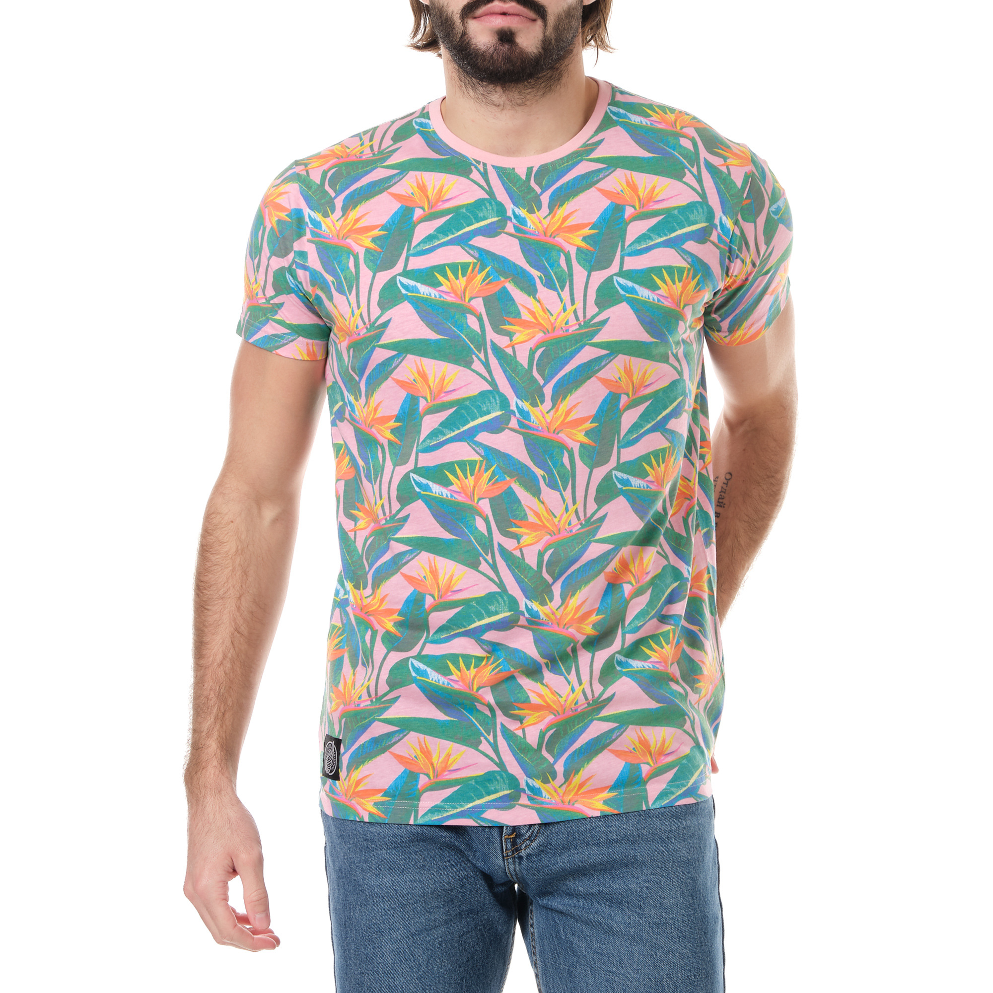 Großhändler Hopenlife - Floral bedrucktes T-Shirt