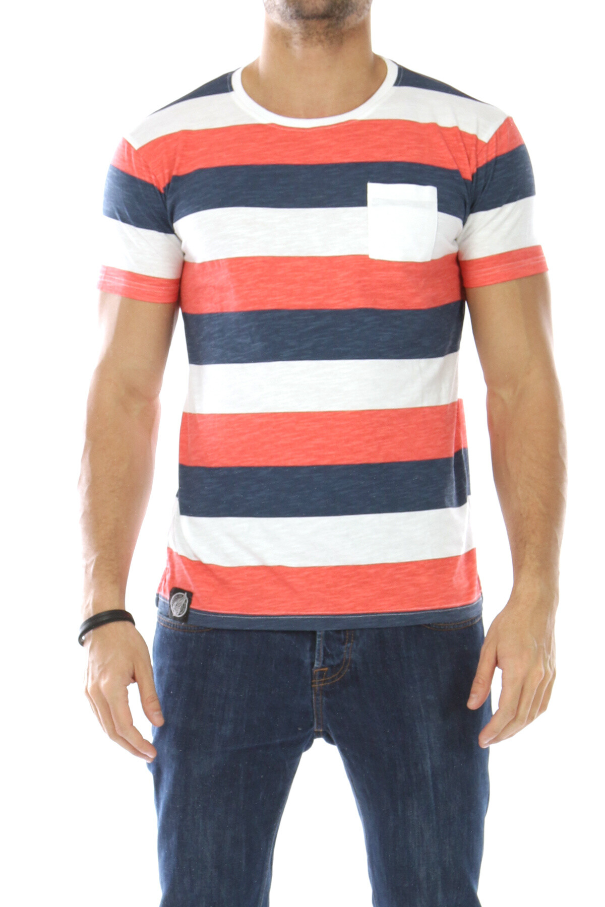 Wholesaler Hopenlife - Round neck stripe t-shirt, end of series