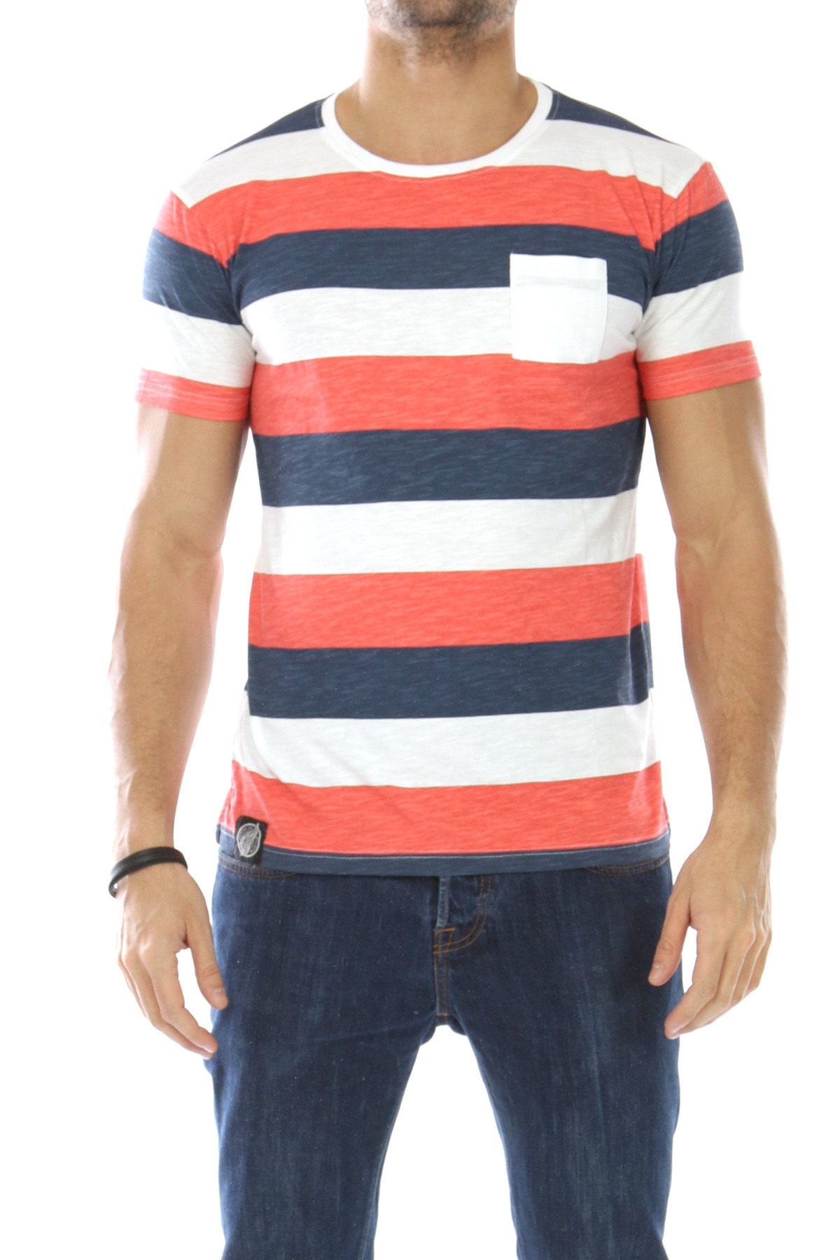 Wholesaler Hopenlife - Round neck stripe t-shirt, end of series