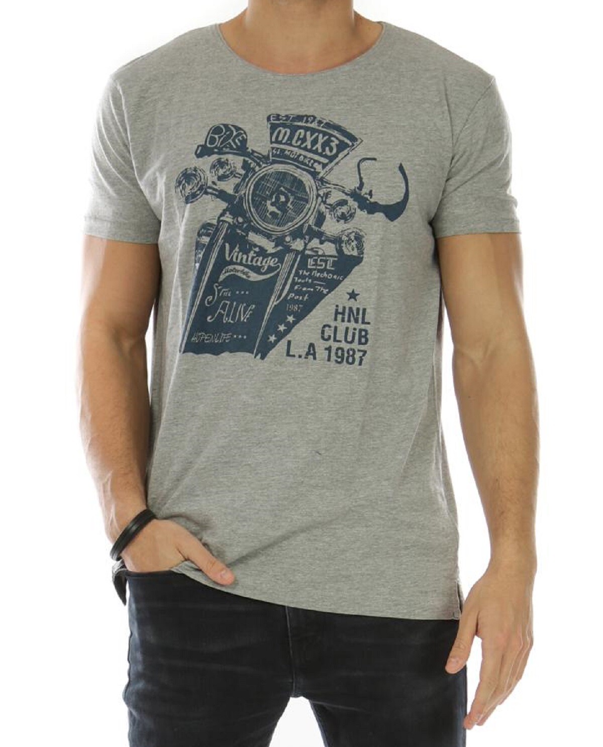 Großhändler Hopenlife - Bedrucktes Rundhals-T-Shirt