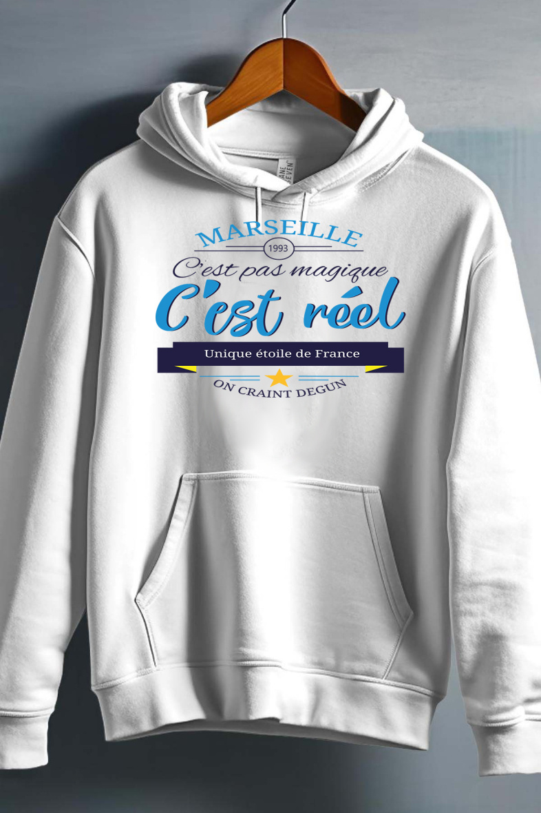 Grossista I.A.L.D FRANCE - Marsiglia Reel - Felpa con cappuccio uomo