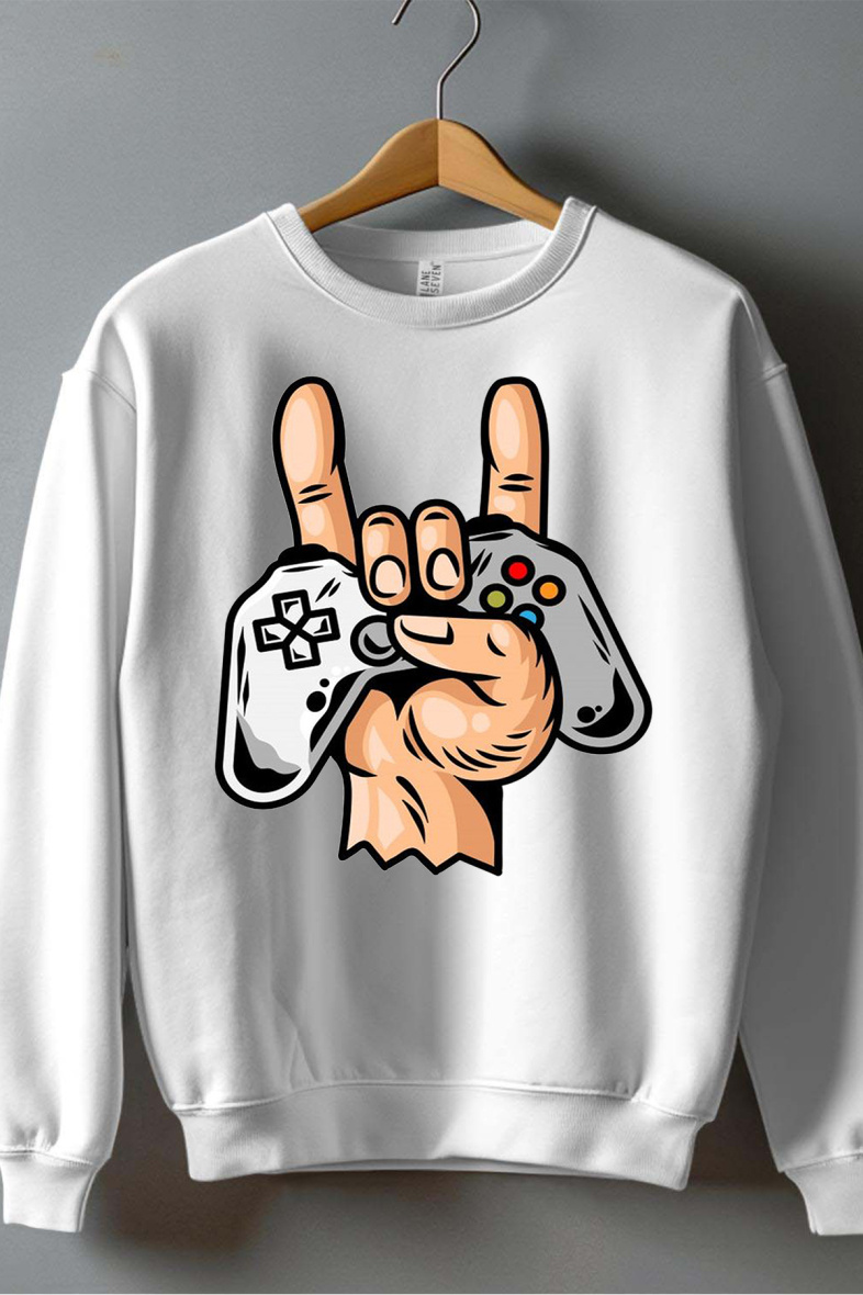 Wholesaler I.A.L.D FRANCE - Main manette gamer - Men's crew neck sweatshirt