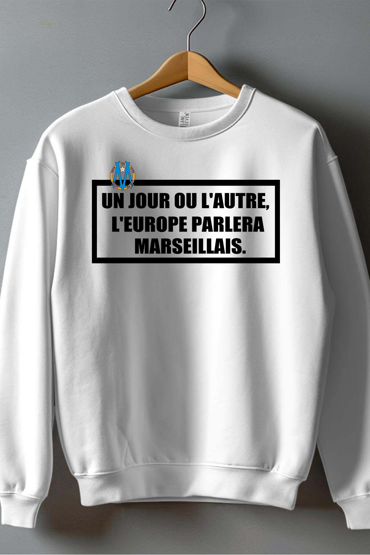 Grossista I.A.L.D FRANCE - europa marseillais - Felpa da uomo con scollo rotondo