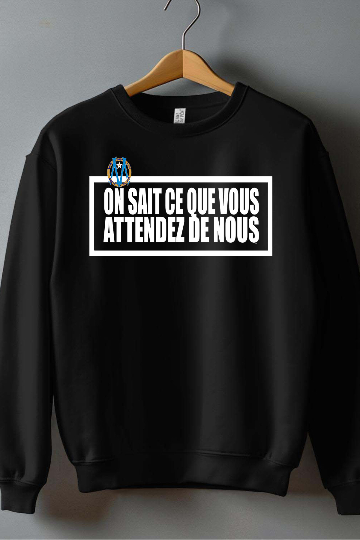 Großhändler I.A.L.D FRANCE - OM wait – Herren-Sweatshirt mit Rundhalsausschnitt