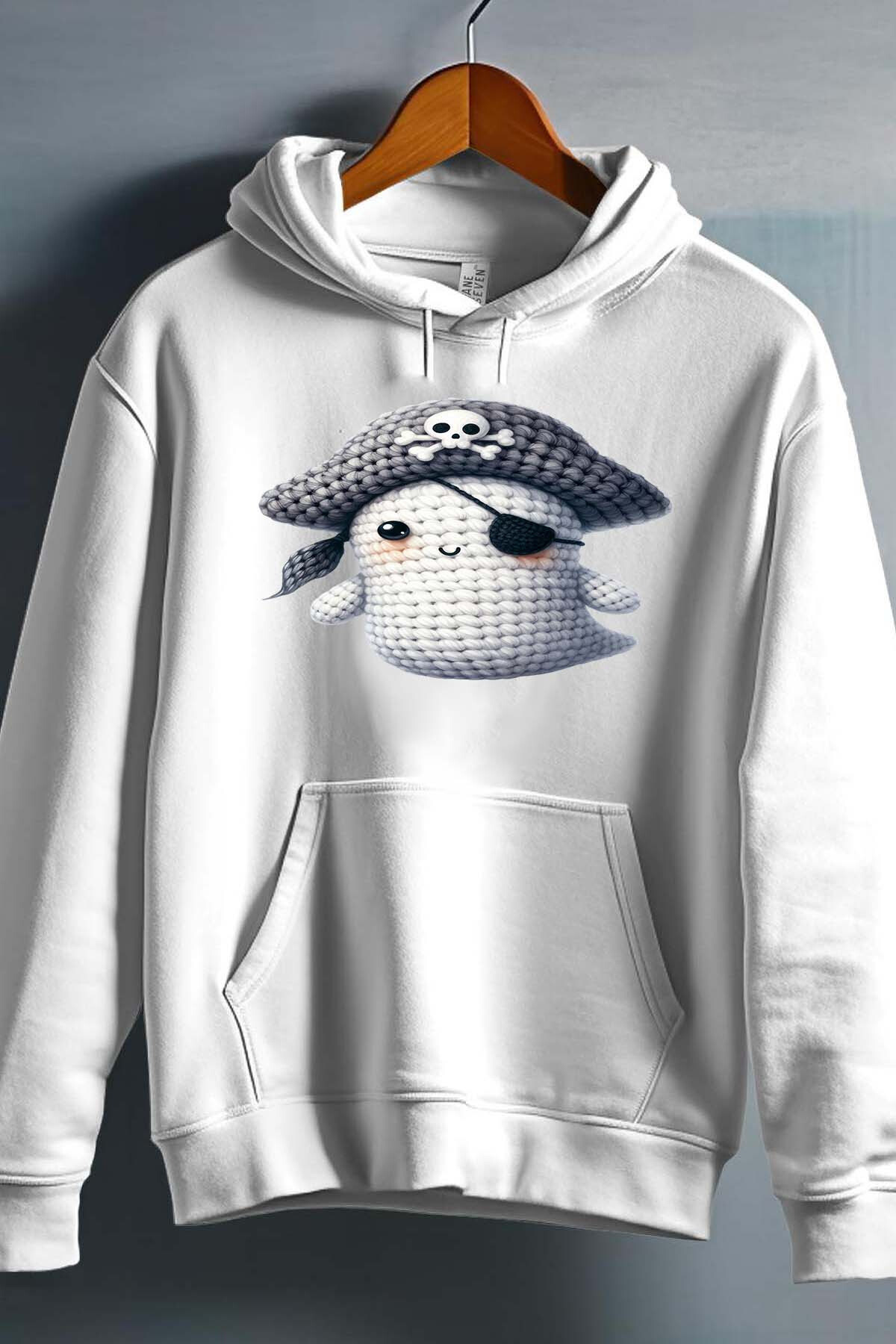 Wholesaler I.A.L.D FRANCE - pirate ghost crochet - Sweat capuche Homme