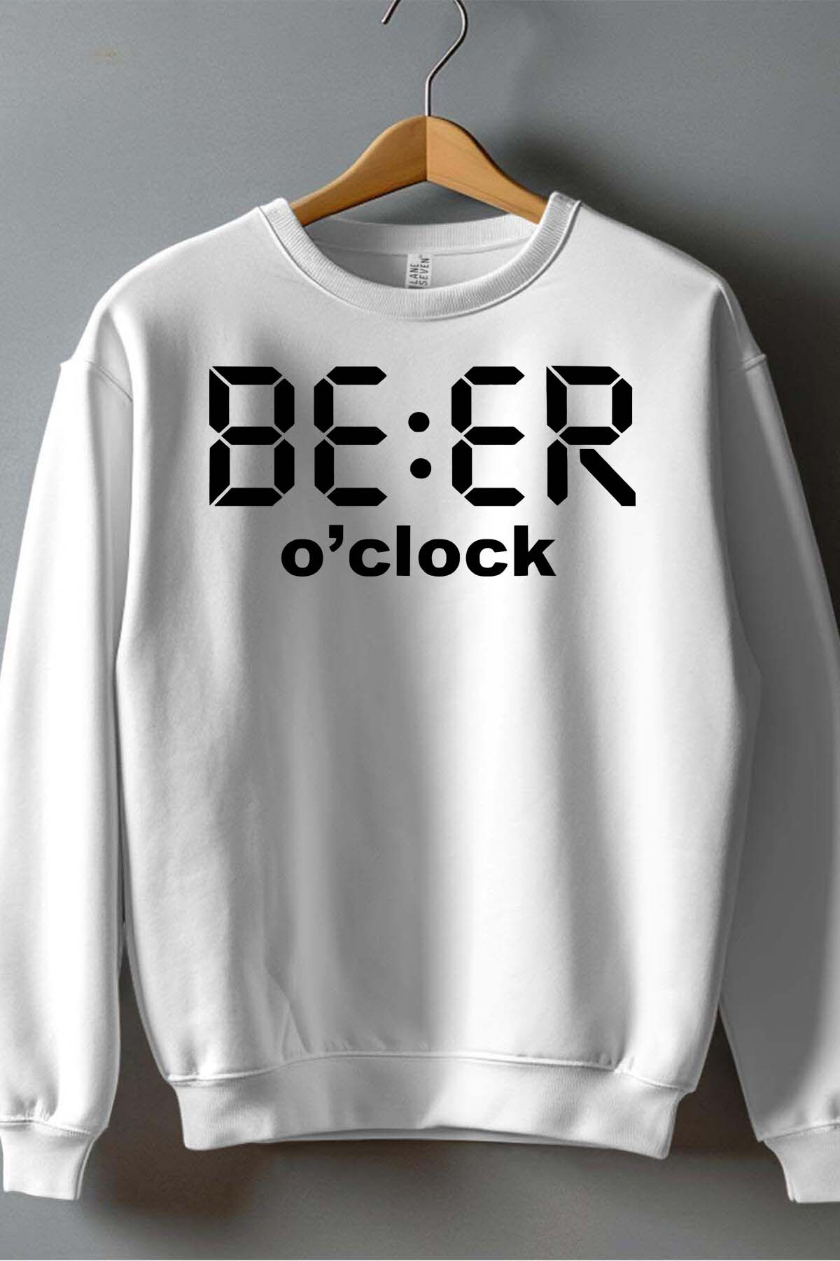 Grossista I.A.L.D FRANCE - Orologio della birra - Felpa da uomo con scollo tondo