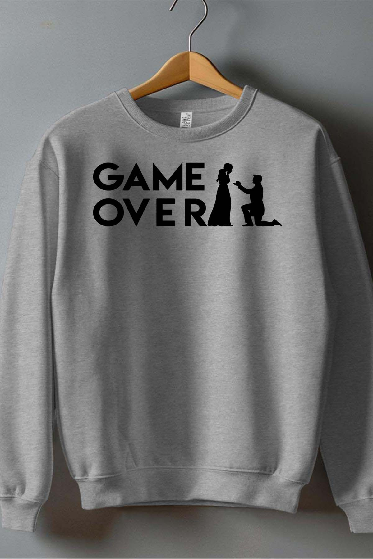Grossiste I.A.L.D FRANCE - Game over - Sweat Col Rond Homme