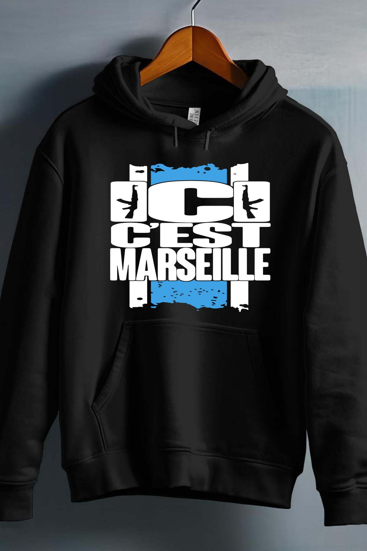Grossista I.A.L.D FRANCE - Qui C marseille - Felpa con cappuccio da uomo