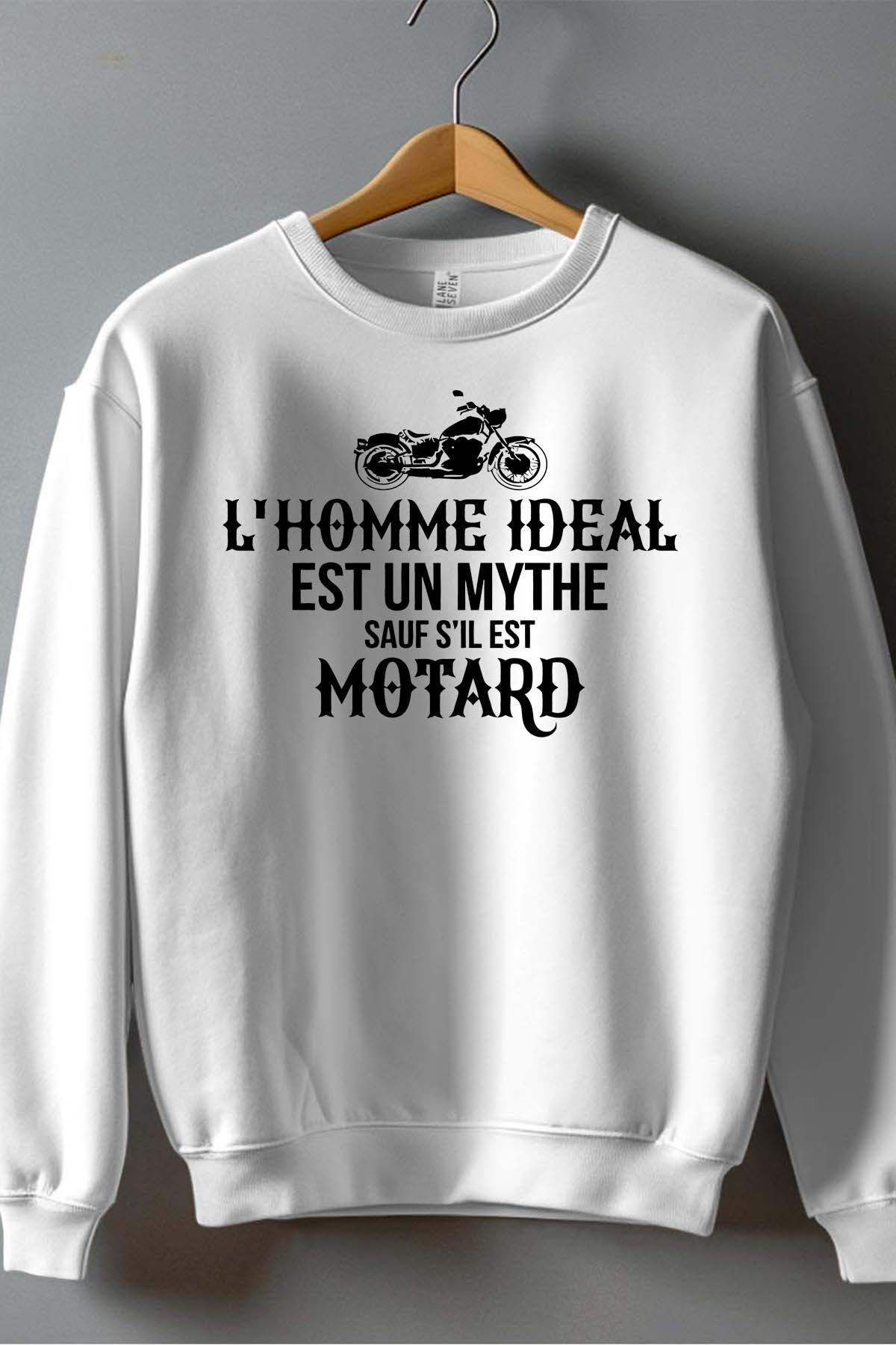 Grossista I.A.L.D FRANCE - Uomo ideale motociclista - Felpa da uomo con scollo rotondo