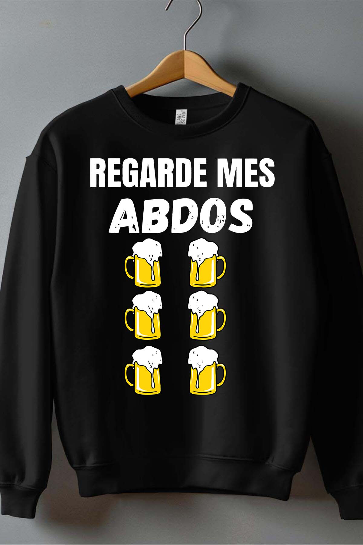 Grossista I.A.L.D FRANCE - Guarda ABDOS - Felpa da uomo con scollo rotondo
