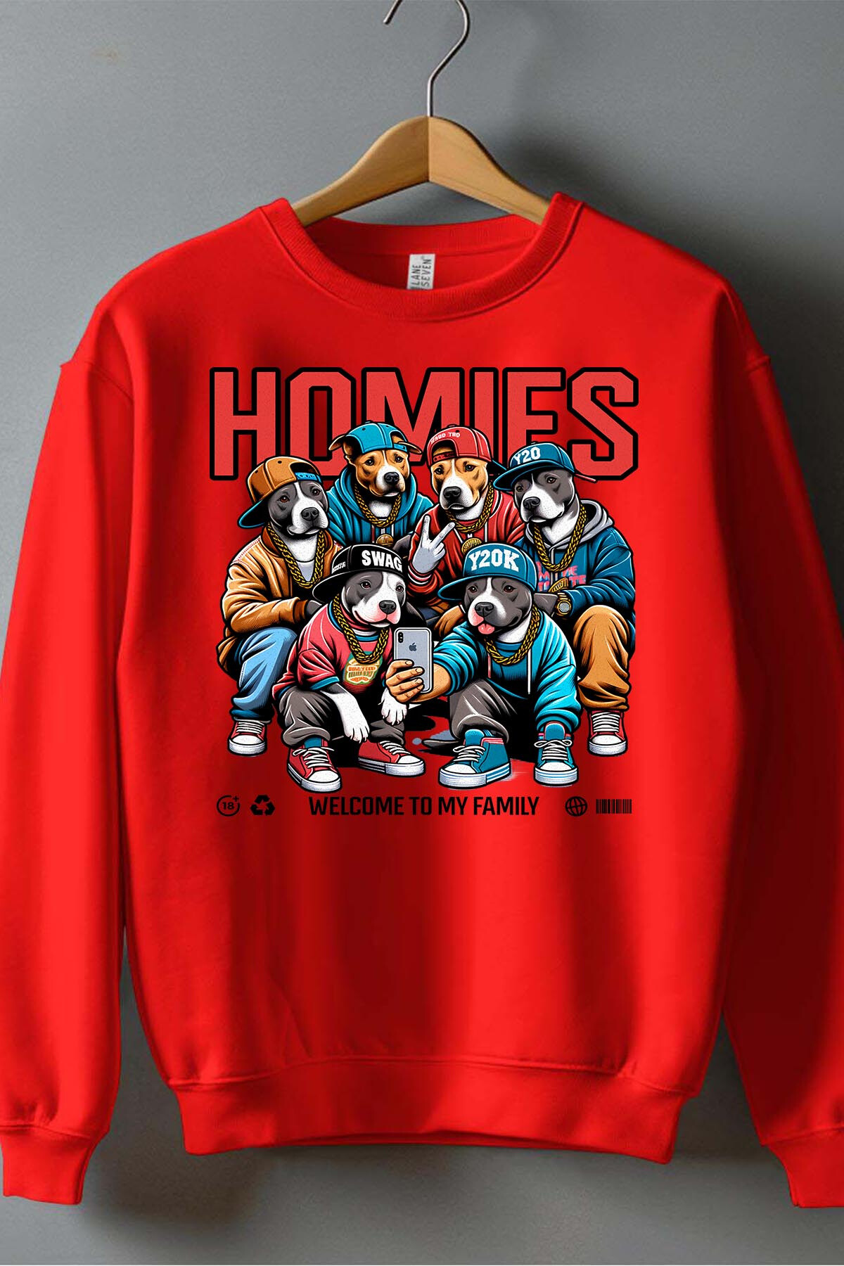 Wholesaler I.A.L.D FRANCE - Homies dogs - Crewneck sweatshirt Man