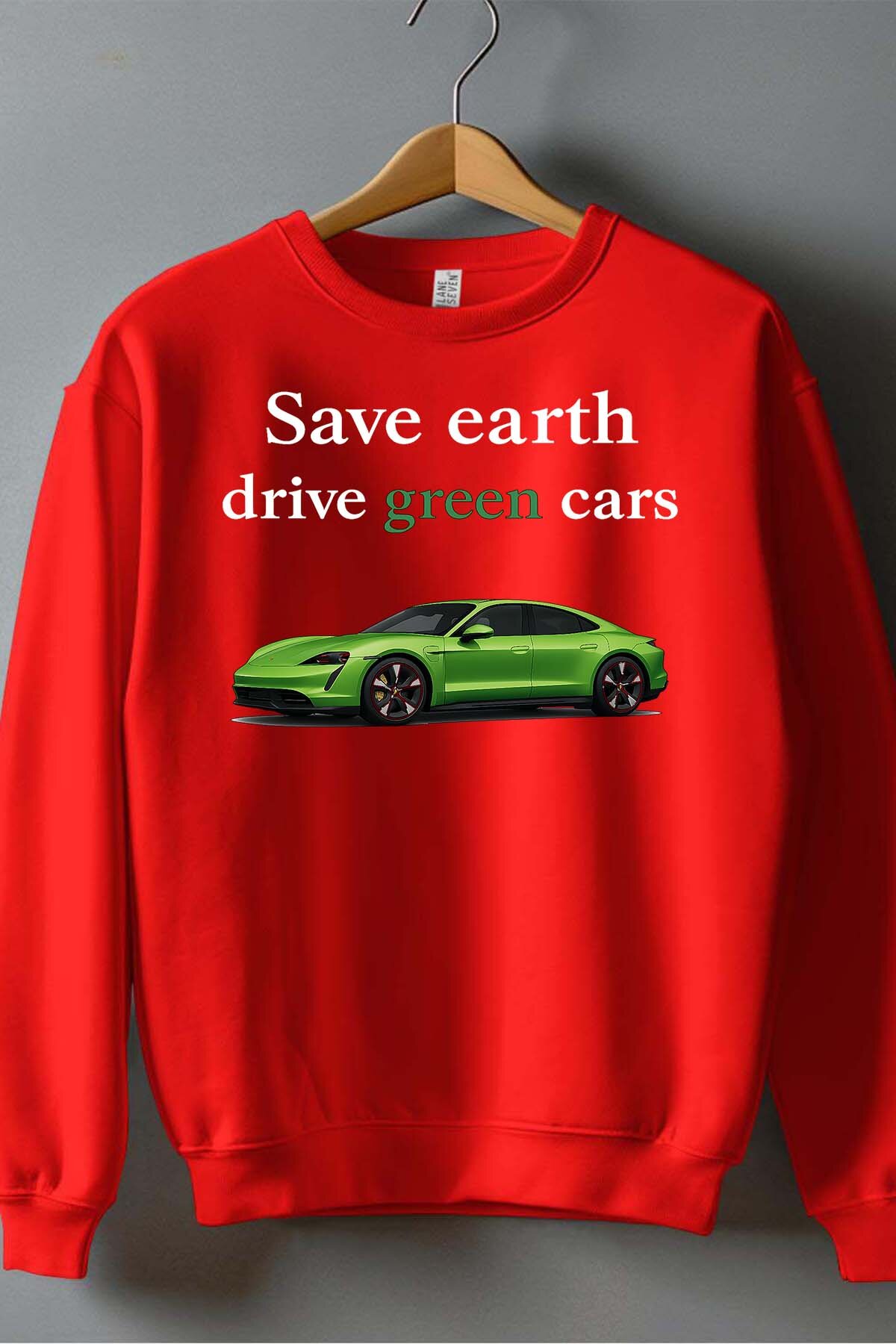 Grossiste I.A.L.D FRANCE - Green Cars BLANC - Sweat Col Rond Homme