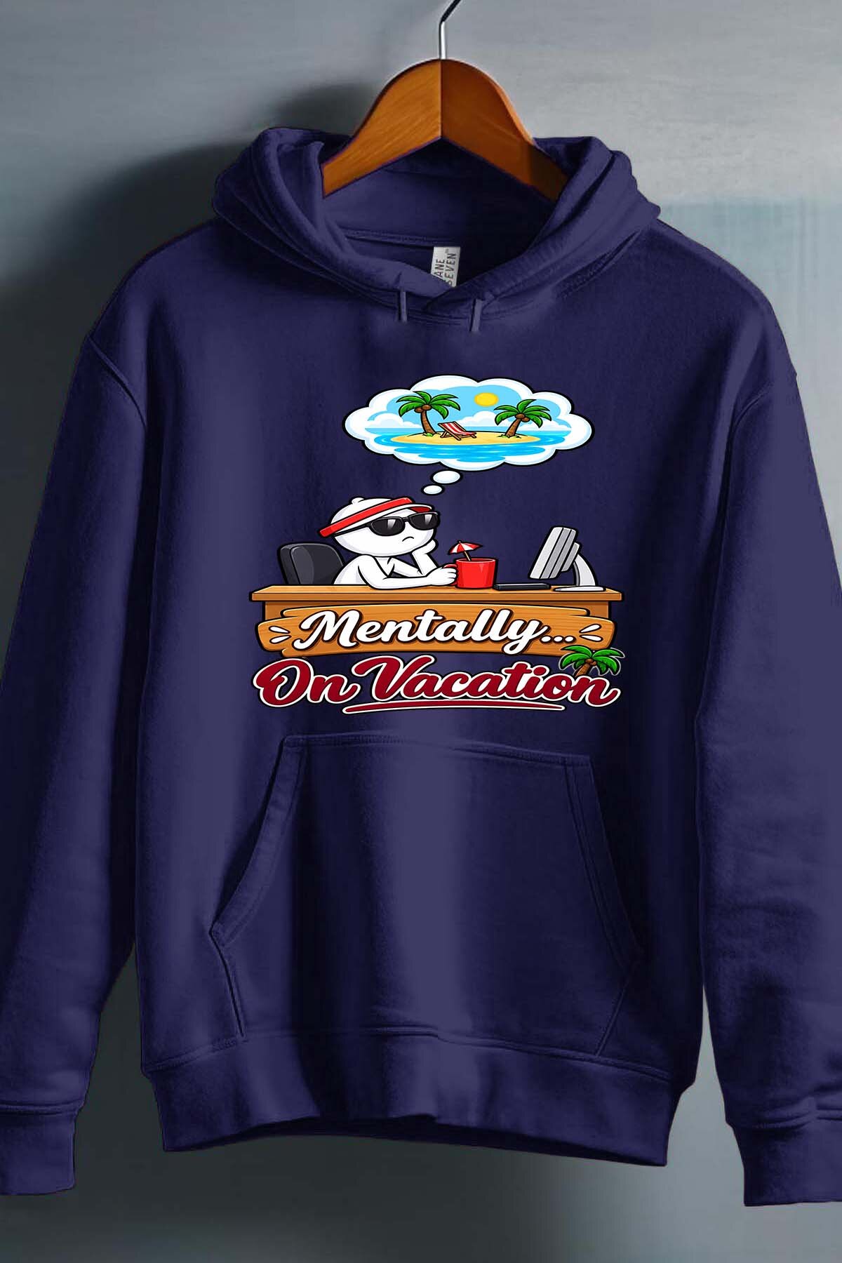 Mayorista I.A.L.D FRANCE - Mentalmente de vacaciones - Sudadera con capucha Hombre