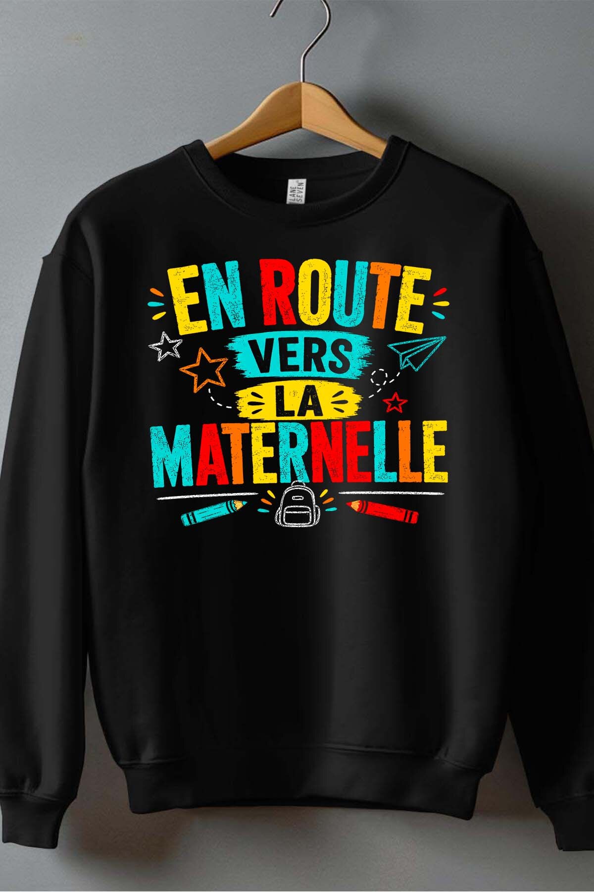 Grossiste I.A.L.D FRANCE - Route maternelle - Sweat Col Rond Homme