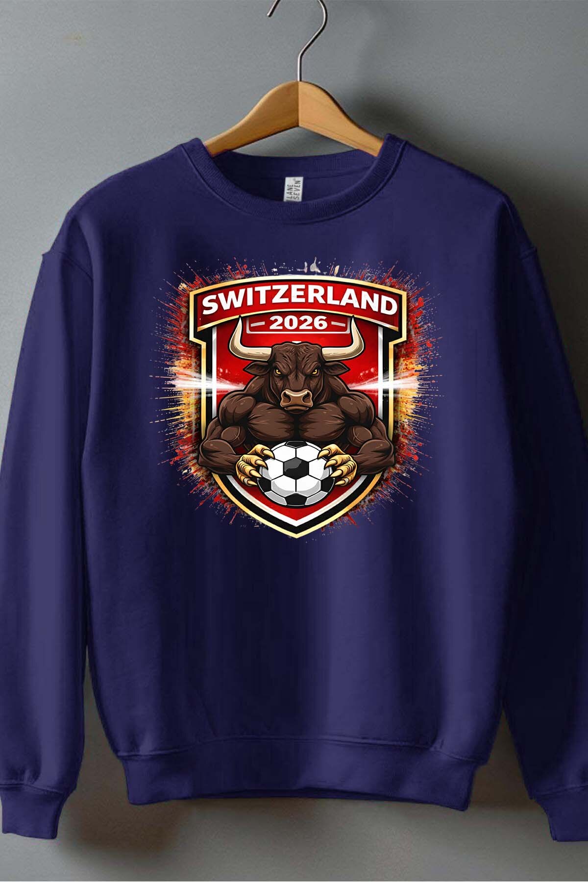 Grossista I.A.L.D FRANCE - Patch Svizzera - Felpa girocollo Uomo