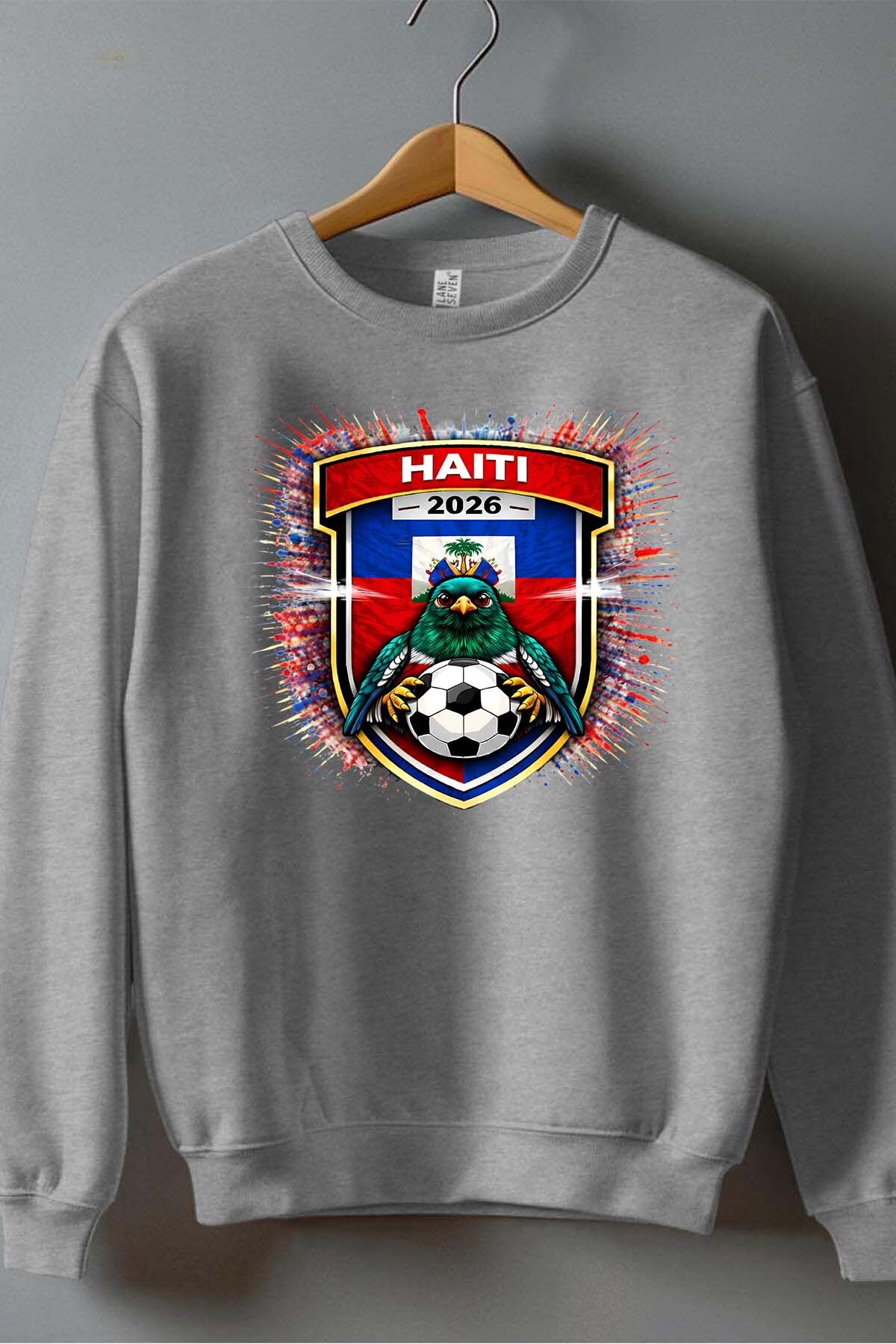 Grossista I.A.L.D FRANCE - Patch Haiti - Felpa girocollo Uomo
