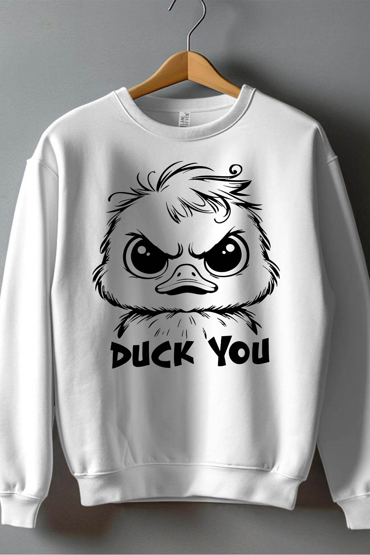 Grossista I.A.L.D FRANCE - Duck you - Felpa per il collo rotondo da uomo