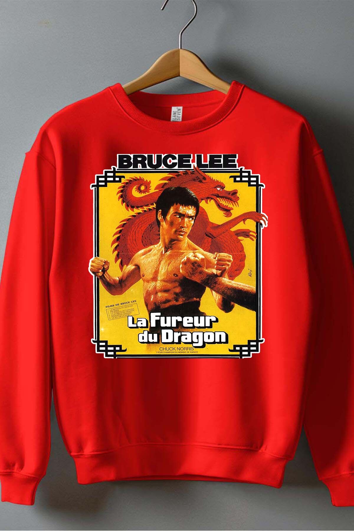 Grossiste I.A.L.D FRANCE - Dragon Spirit bruc lee - Sweat Col Rond Homme