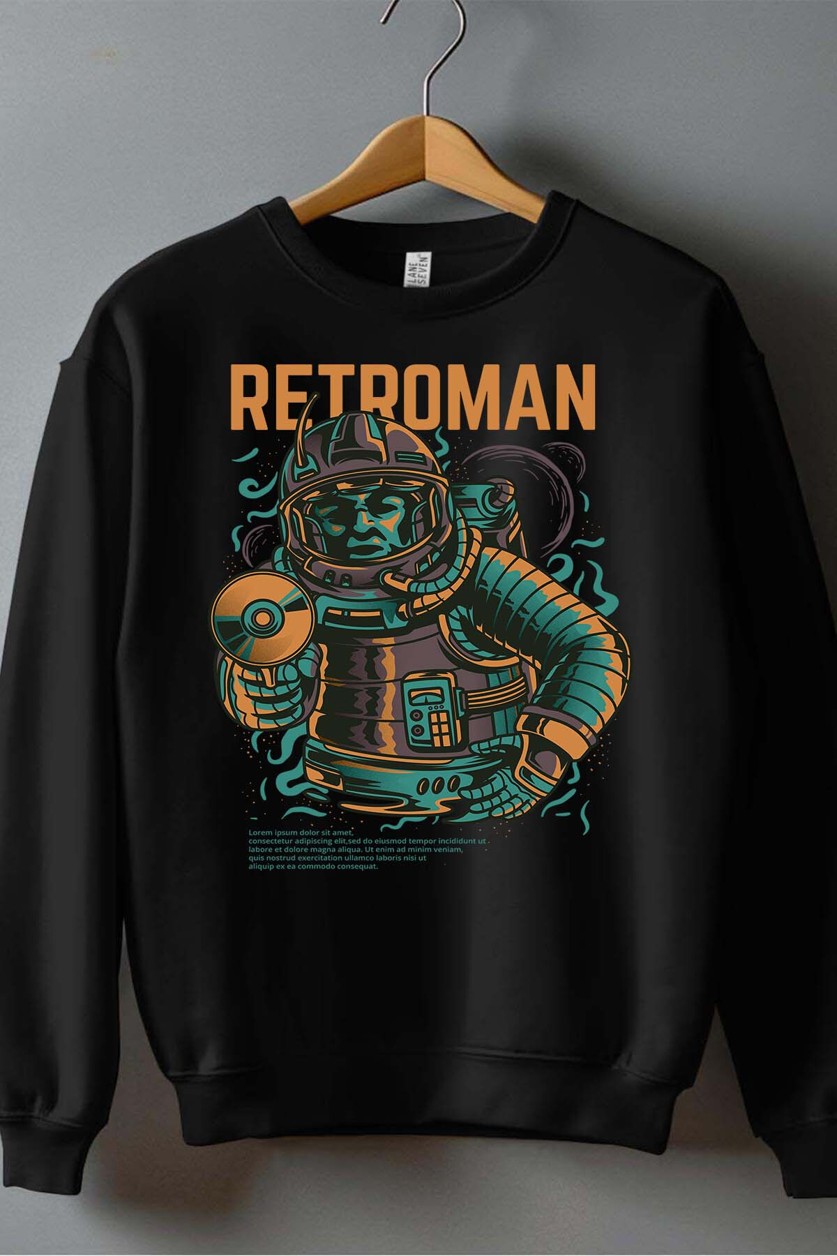 Großhändler I.A.L.D FRANCE - retroMan cd - Rundhals-Sweatshirt Mann