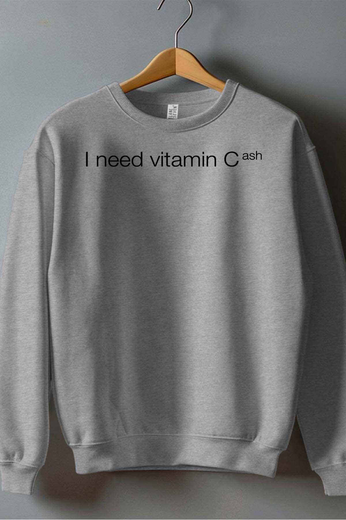 Grossiste I.A.L.D FRANCE - Need viamin cash - Sweat Col Rond Homme