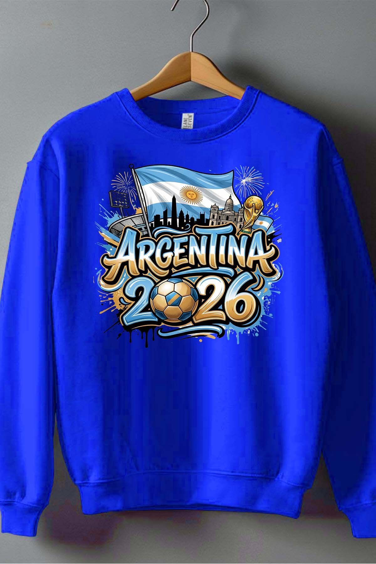 Mayorista I.A.L.D FRANCE - Cdm26 Argentina - Sudadera con cuello redondo para hombre