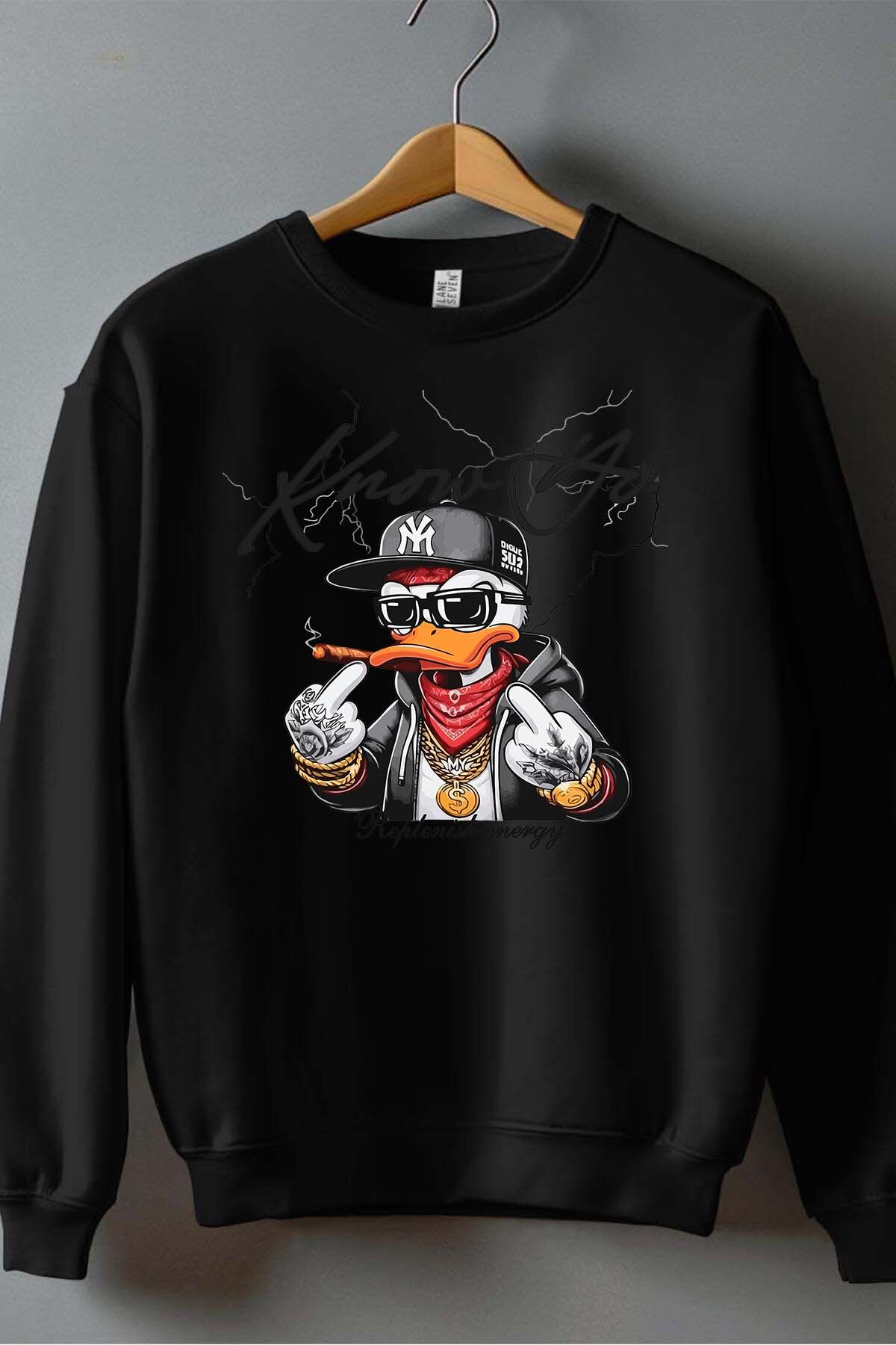 Großhändler I.A.L.D FRANCE - Duck know Ao - Rundhals-Sweatshirt Herren