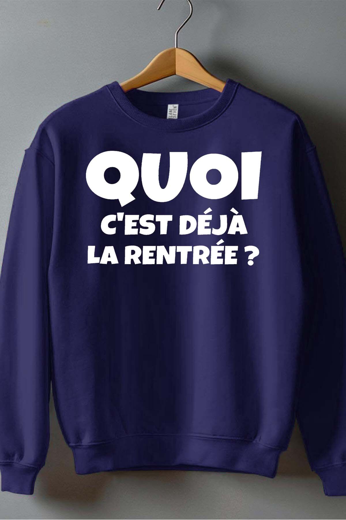 Grossiste I.A.L.D FRANCE - Cest deja la rentree - Sweat Col Rond Homme
