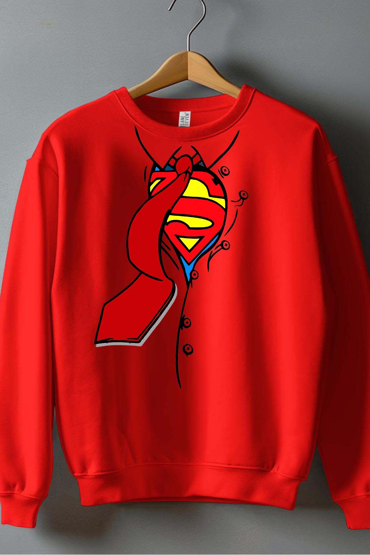 Grossiste I.A.L.D FRANCE - Superman EV - Sweat Col Rond Homme