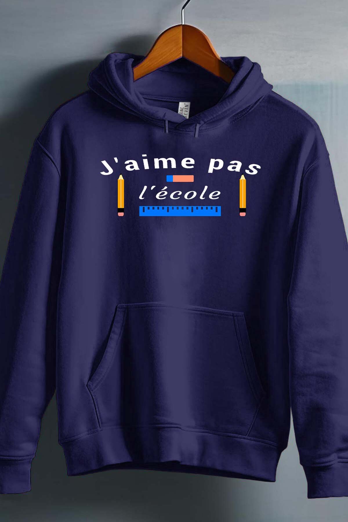 Grossiste I.A.L.D FRANCE - J aime pas l ecole - Sweat Capuche Homme