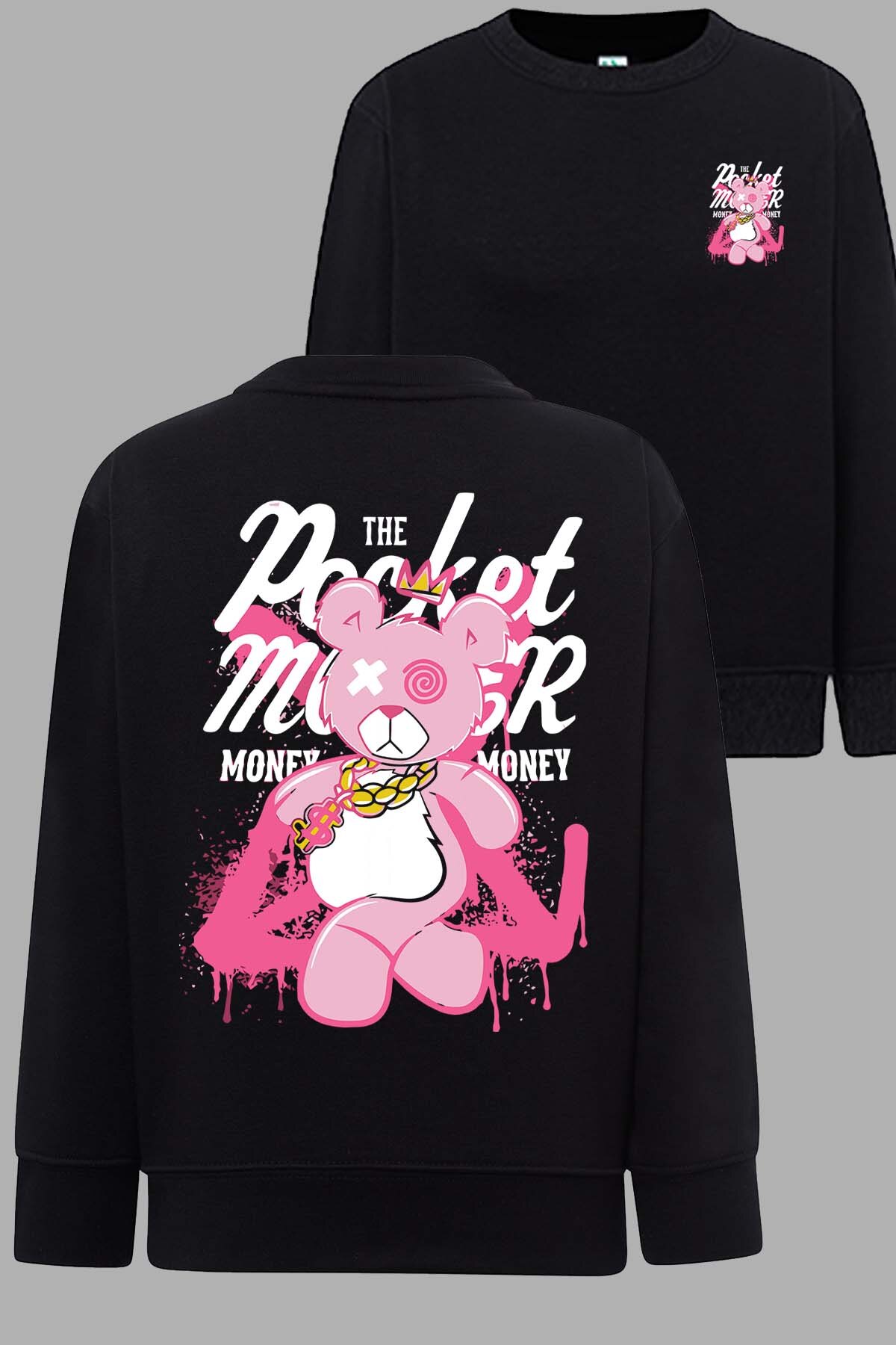 Grossiste I.A.L.D FRANCE - Monster money - Sweat Col Rond Homme
