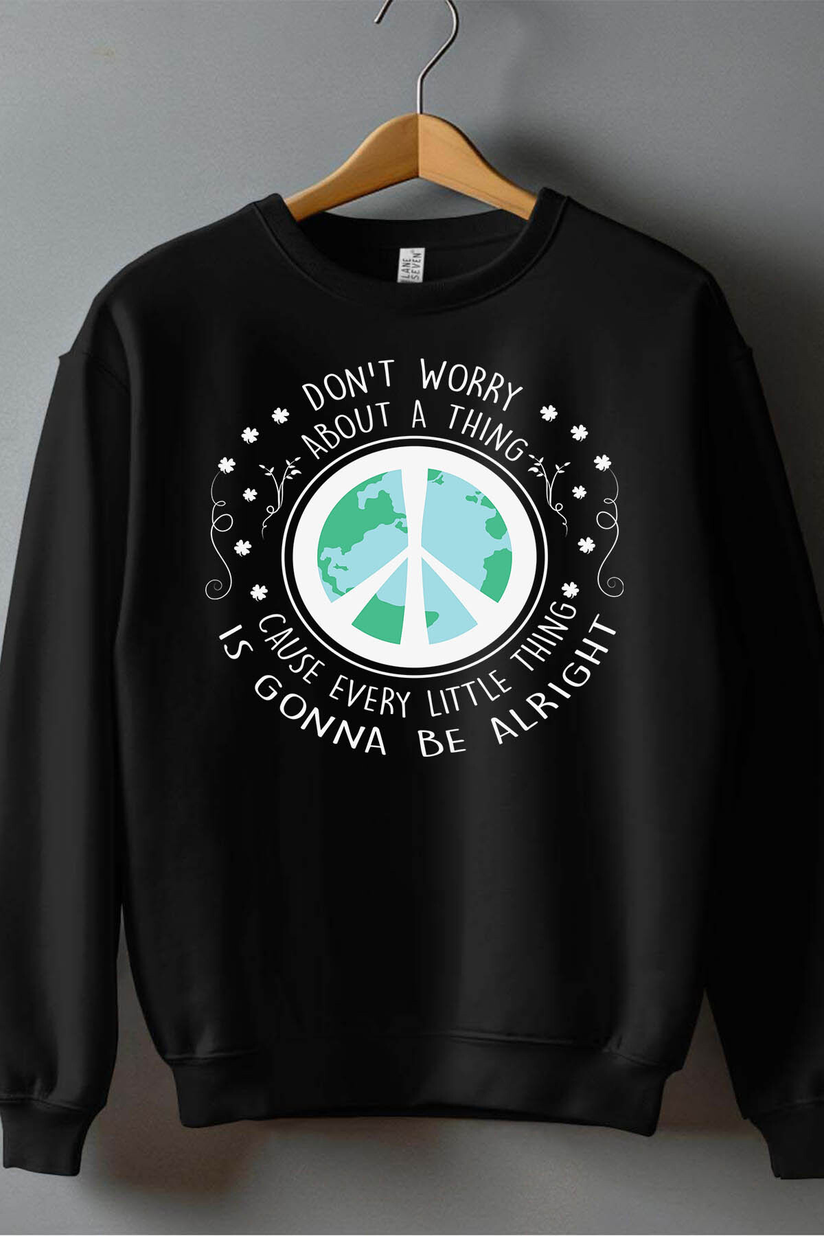 Wholesaler I.A.L.D FRANCE - Peace worry BLANC - Crewneck sweatshirt Man
