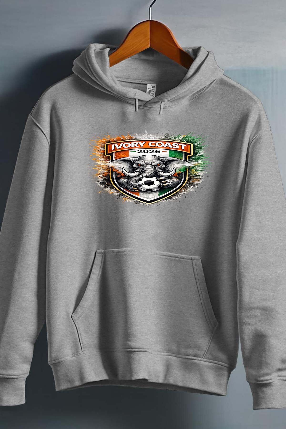 Grossista I.A.L.D FRANCE - Felpa con cappuccio Uomo - Patch Costa d'Avorio