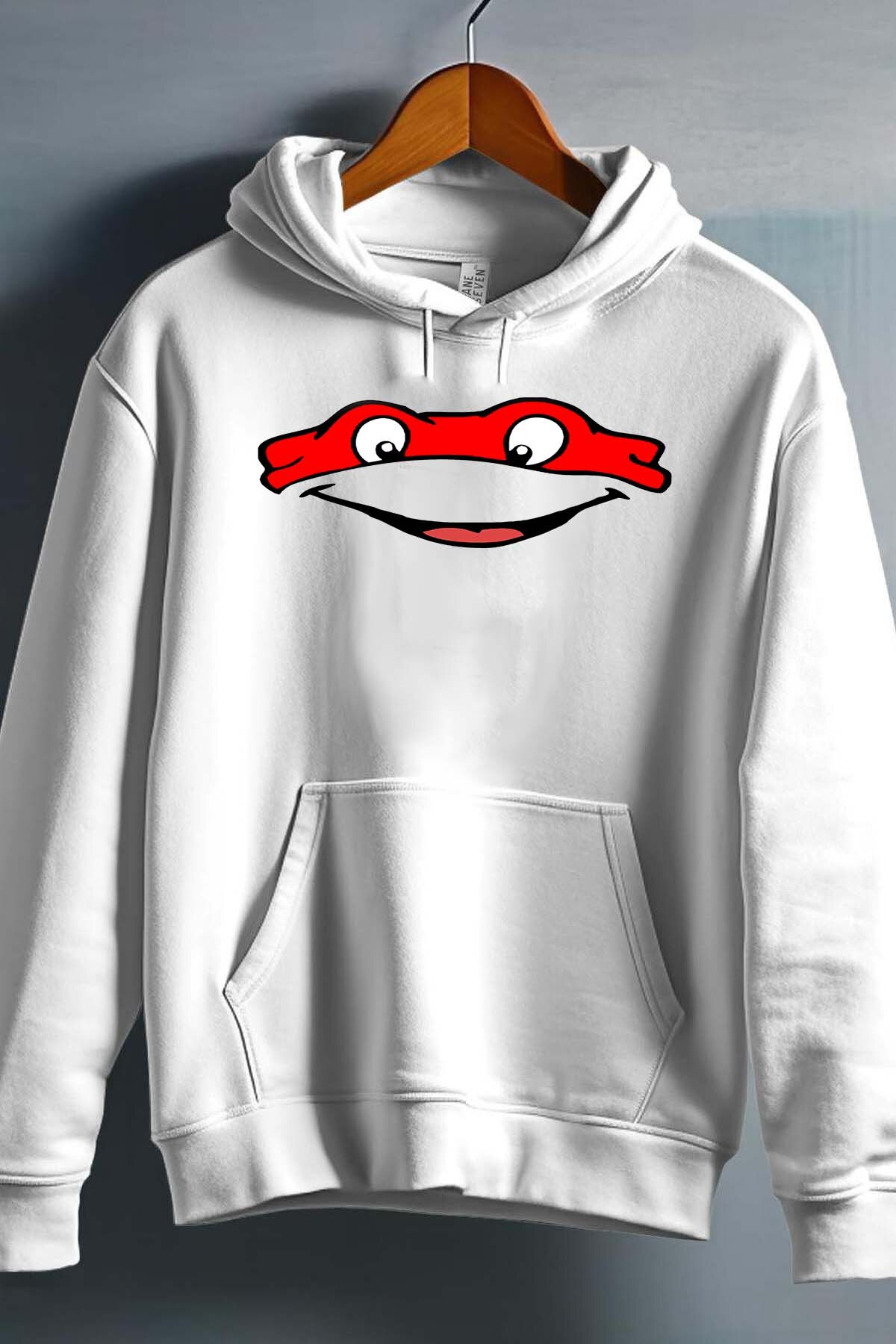 Grossista I.A.L.D FRANCE - Tartarughe Ninja Rosso - Felpa con Cappuccio Uomo