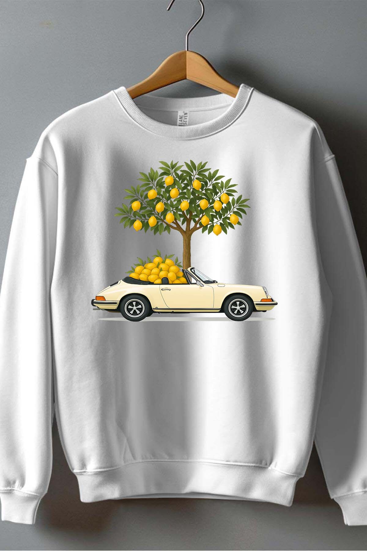 Grossiste I.A.L.D FRANCE - lemon car - Sweat Col Rond Homme