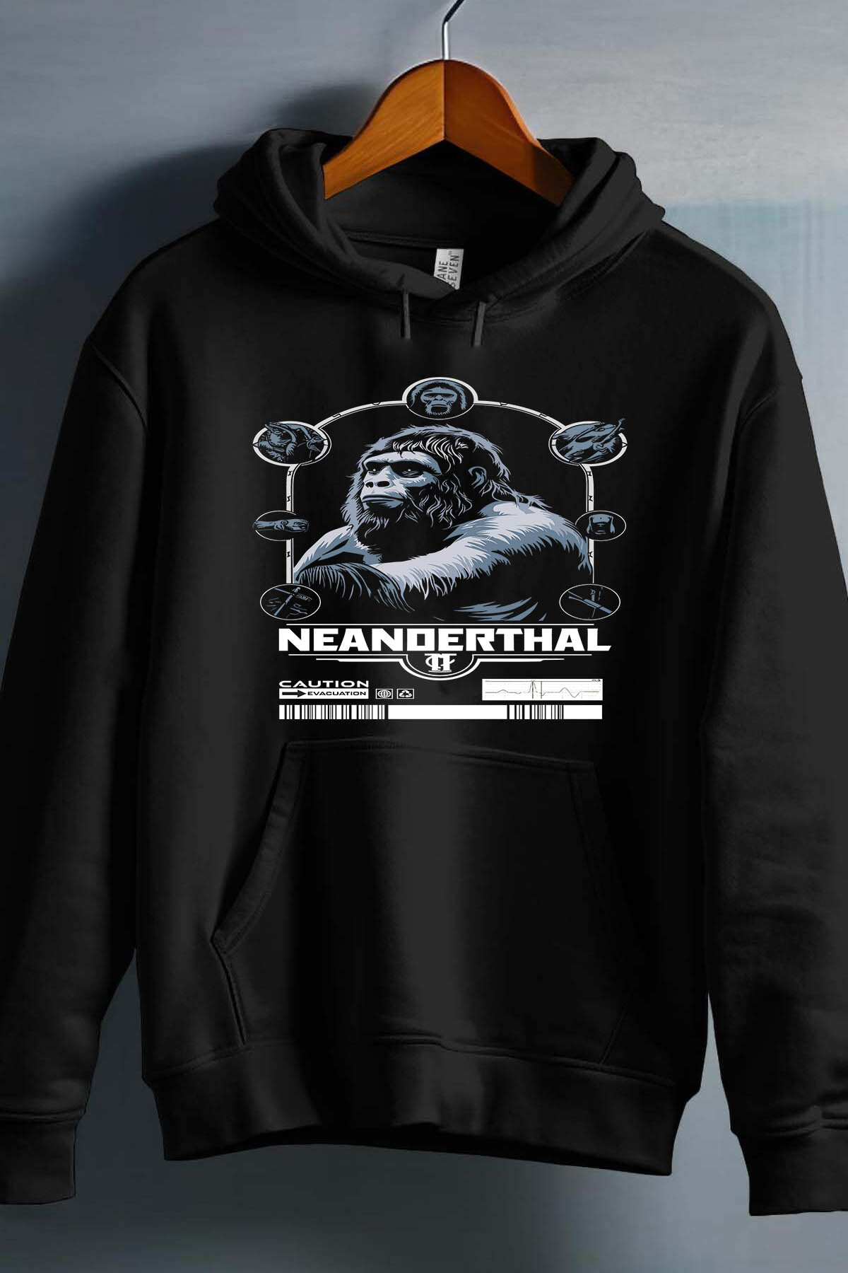 Wholesaler I.A.L.D FRANCE - Neanderthal Evac BLANC - Hooded sweatshirt Man