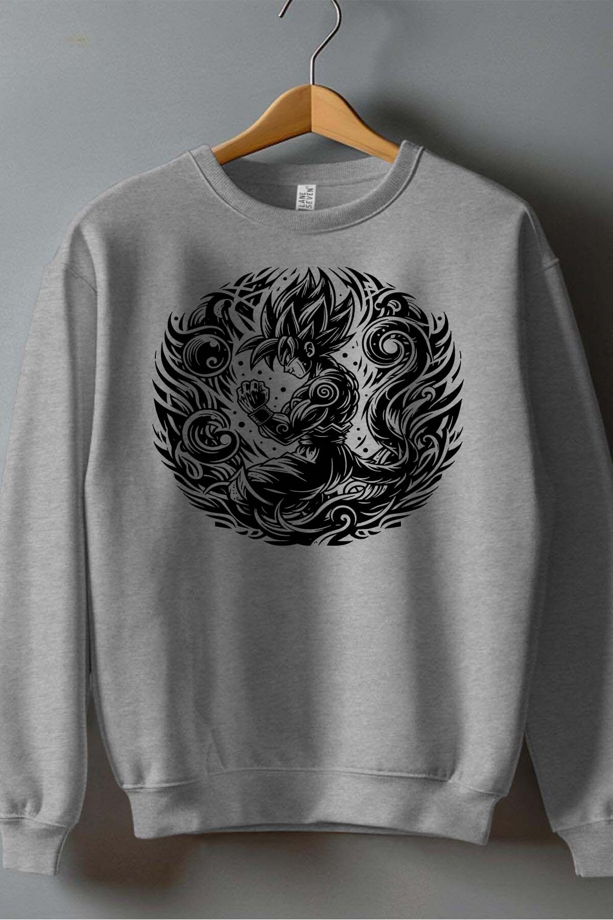 Grossiste I.A.L.D FRANCE - Tatto dragon ball - Sweat Col Rond Homme