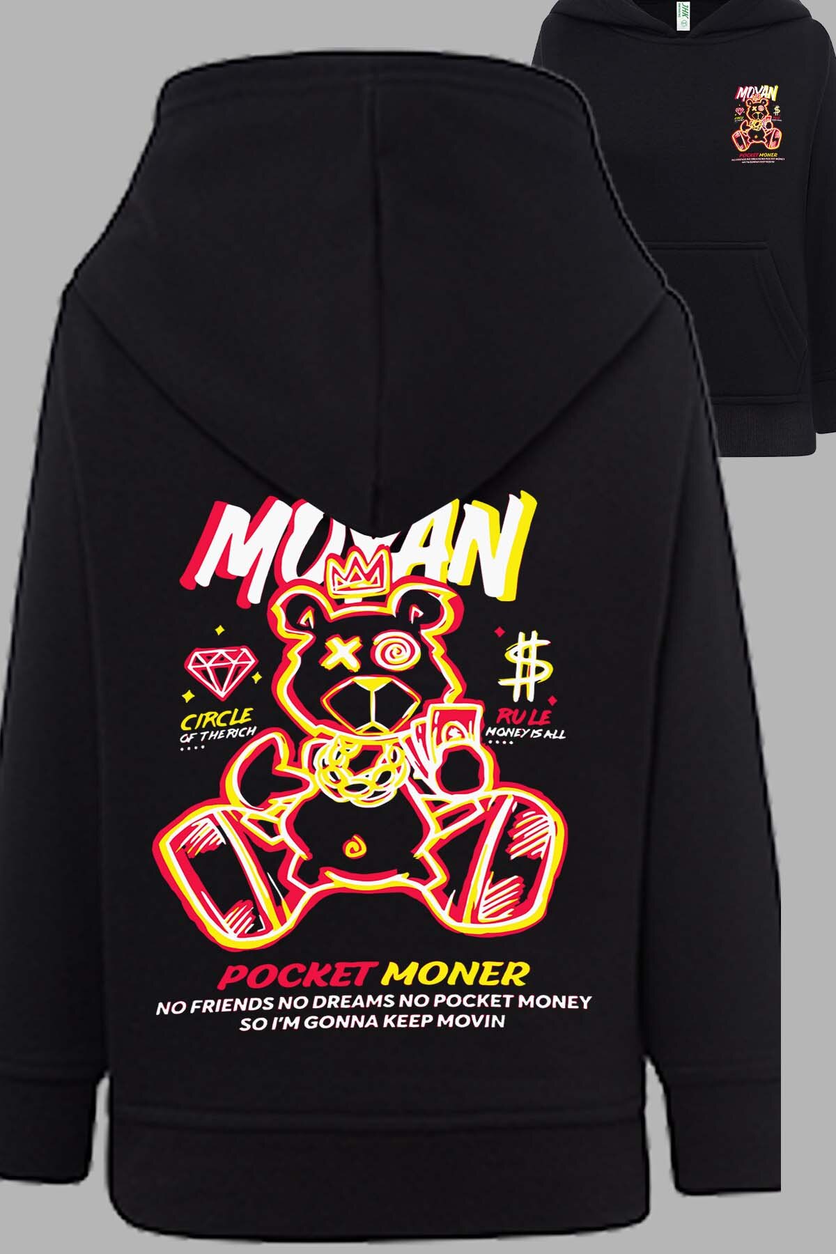 Grossiste I.A.L.D FRANCE - Money Runner - Sweat Capuche Homme