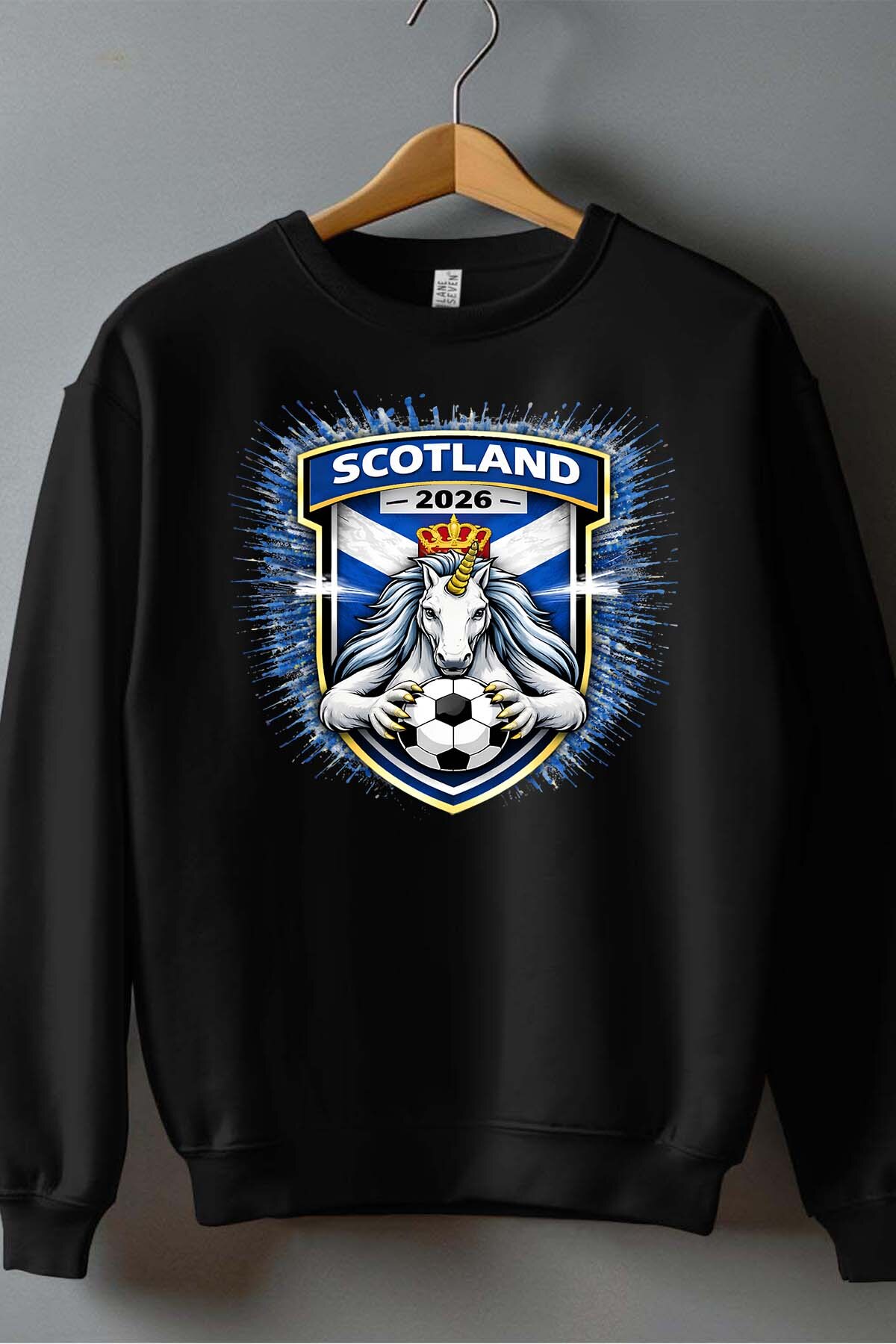 Großhändler I.A.L.D FRANCE - Patch Scotland - Herren-Crewneck-Sweatshirt