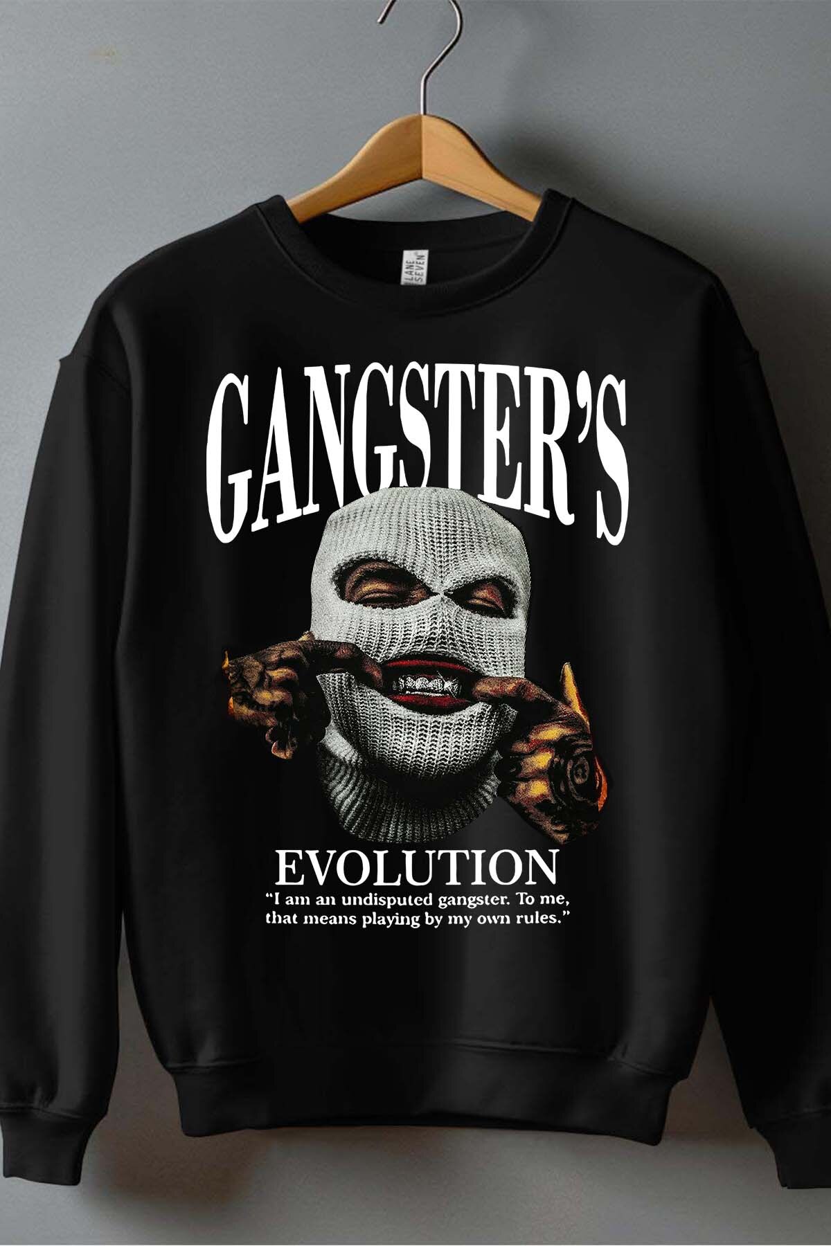 Grossista I.A.L.D FRANCE - Gangsters Evolution - Felpa girocollo uomo