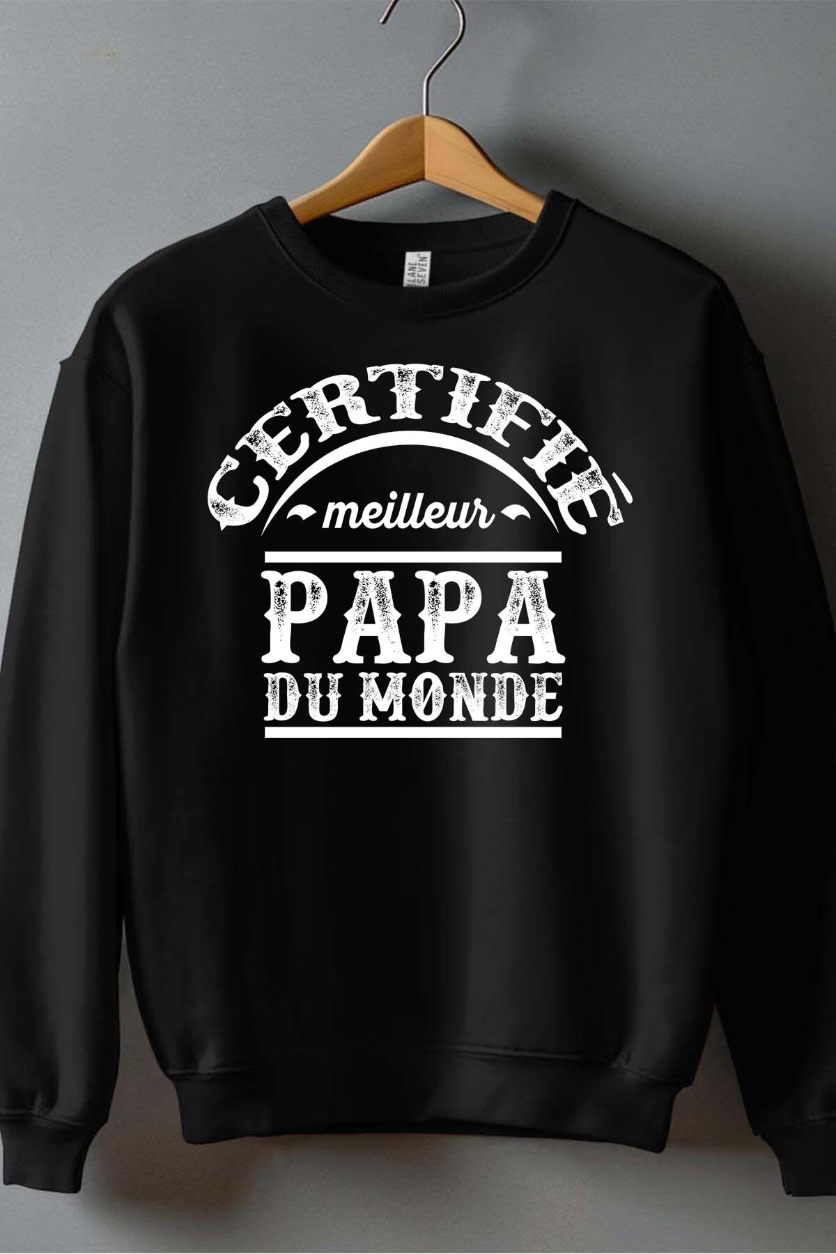 Grossista I.A.L.D FRANCE - Certificato Papà del Mondo - Felpa girocollo uomo