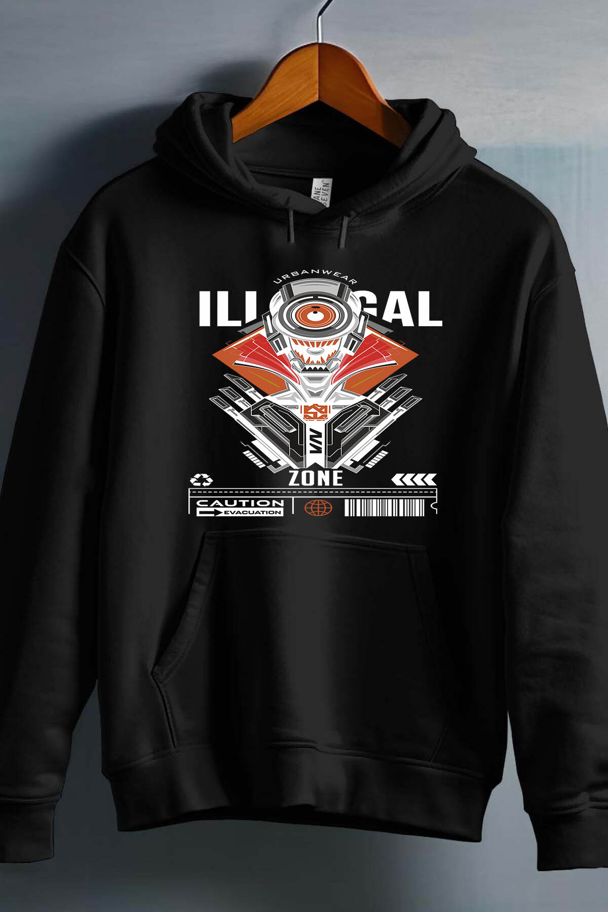 Wholesaler I.A.L.D FRANCE - Illgal Caution BLANC - Hooded sweatshirt Man