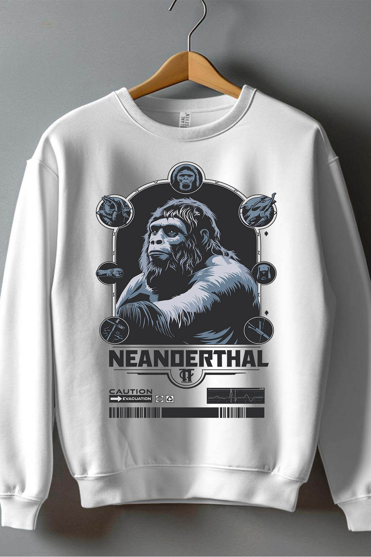 Wholesaler I.A.L.D FRANCE - Neanderthal Evac - Crewneck sweatshirt Man