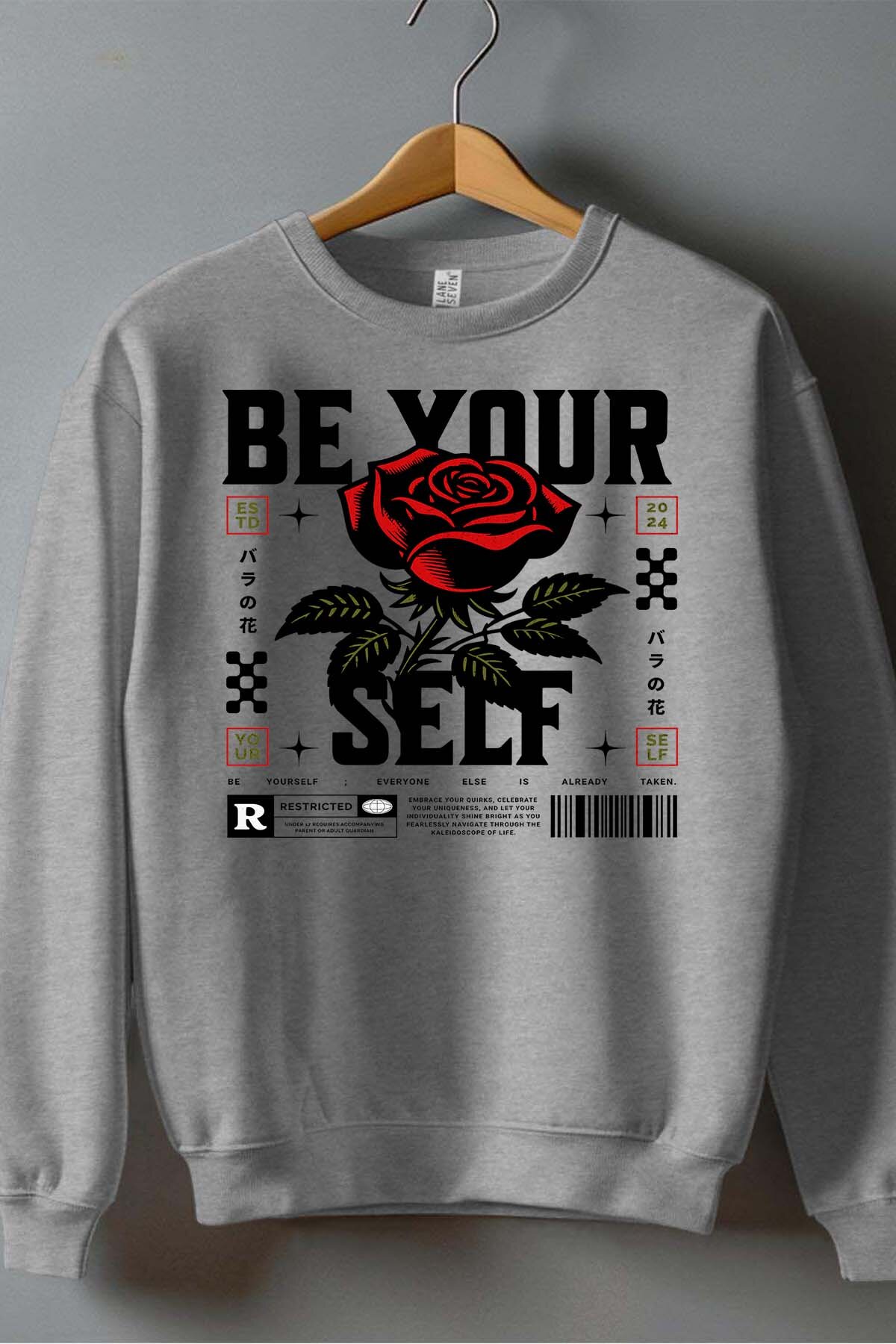 Grossista I.A.L.D FRANCE - Own your Rose - Felpa girocollo uomo