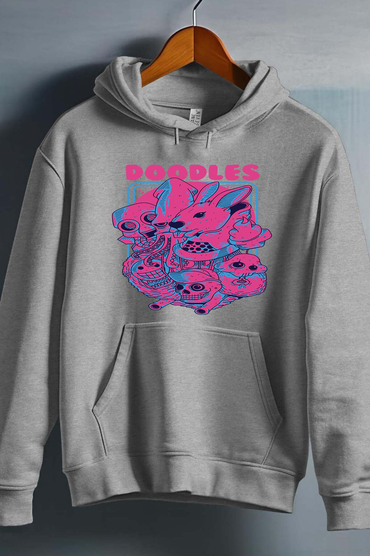 Großhändler I.A.L.D FRANCE - Doodles Multi-Kapuzenpullover Mann