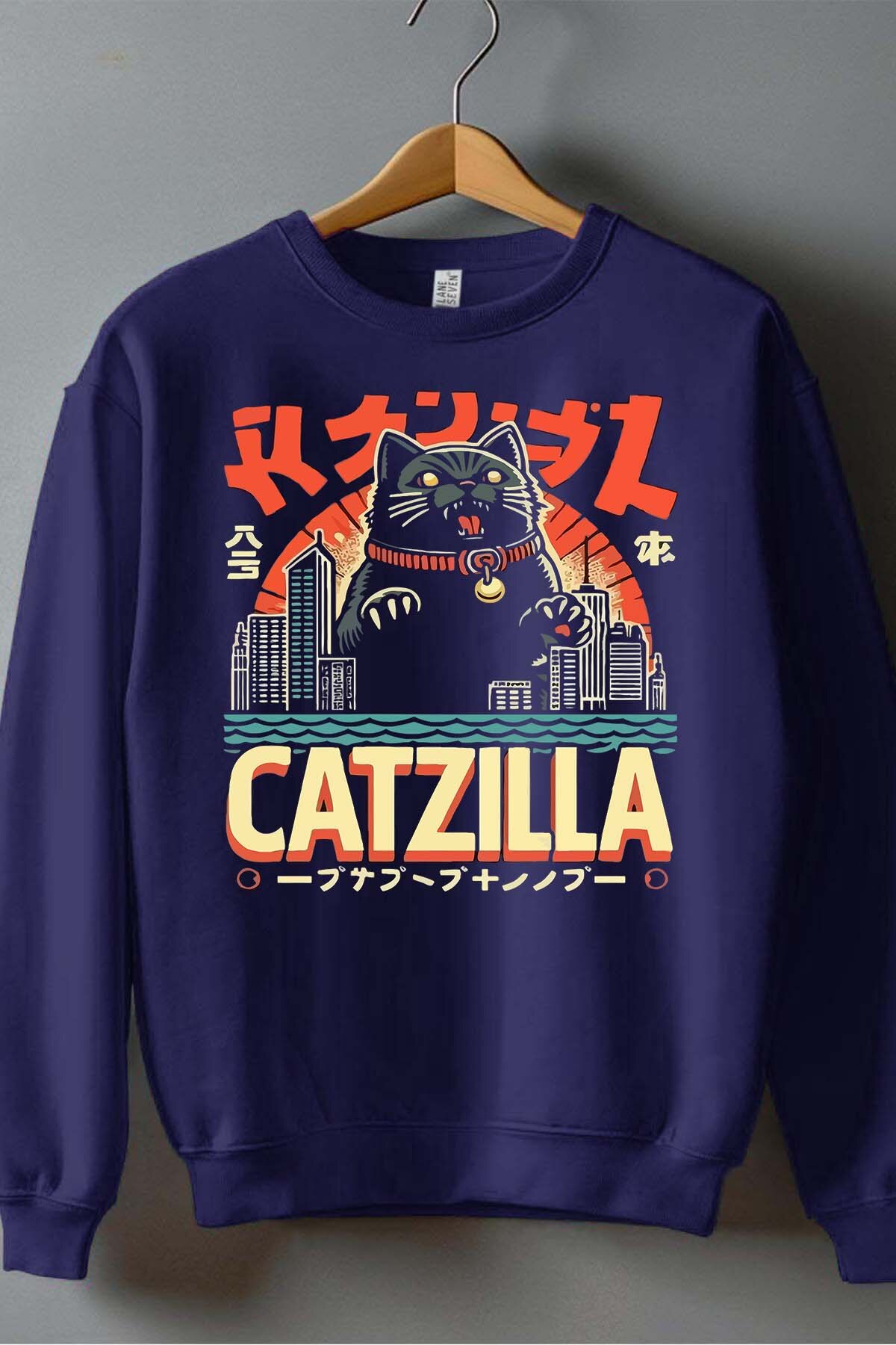 Großhändler I.A.L.D FRANCE - Catzilla Town - Herren-Crewneck-Sweatshirt