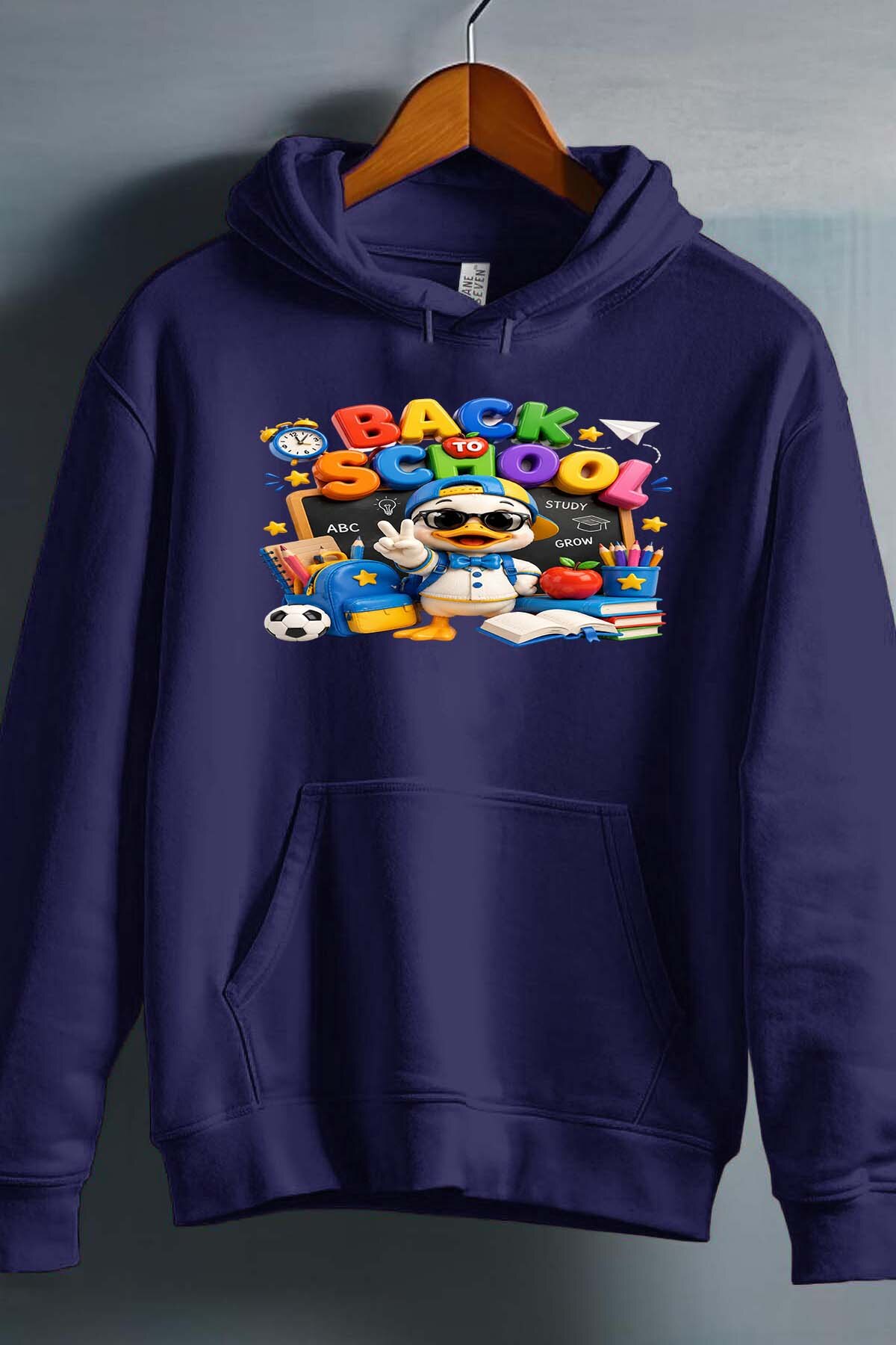 Grossiste I.A.L.D FRANCE - BACK to school duck - Sweat Capuche Homme