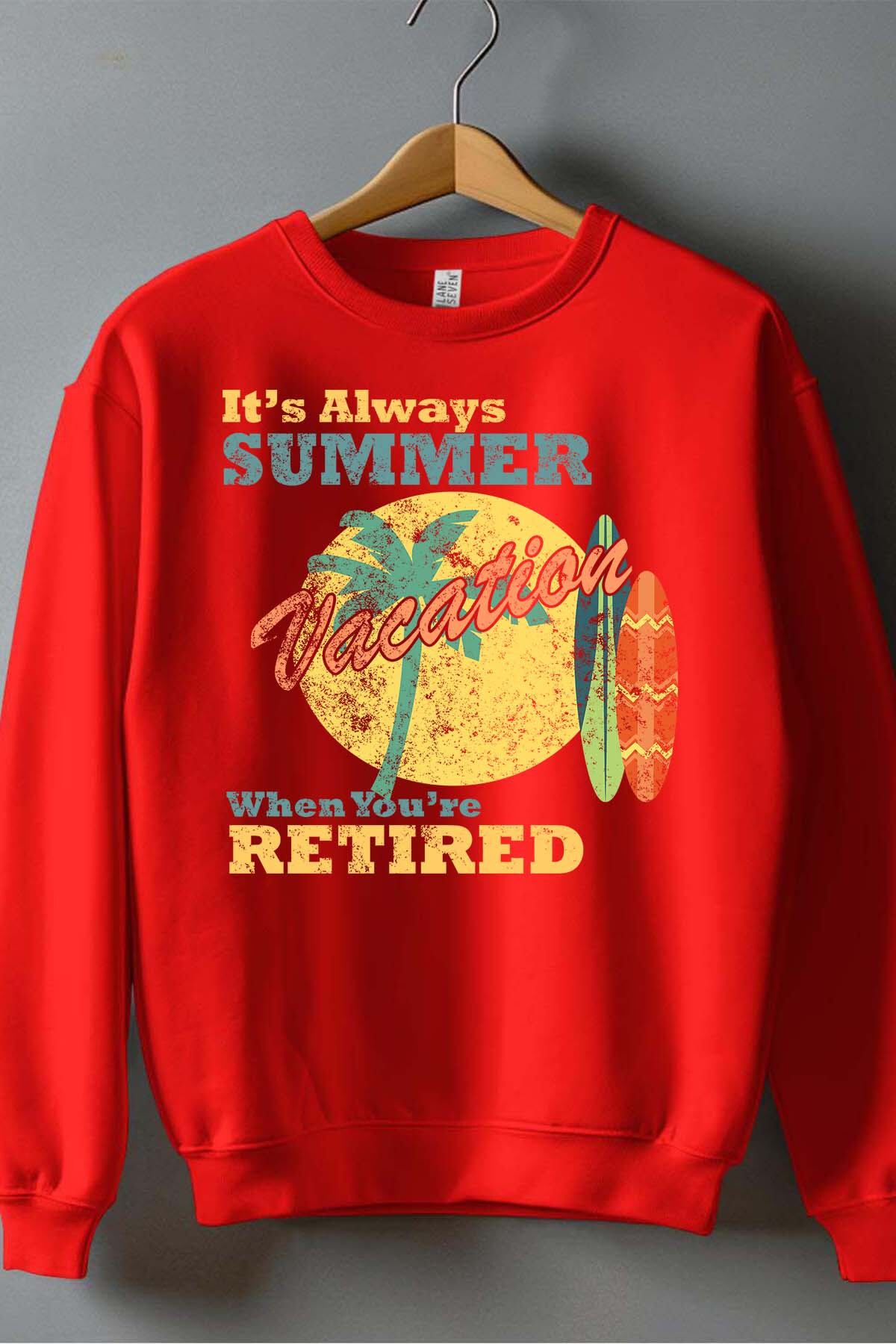 Großhändler I.A.L.D FRANCE - Immer Sommer Ruhestand - Rundhals-Sweatshirt Mann