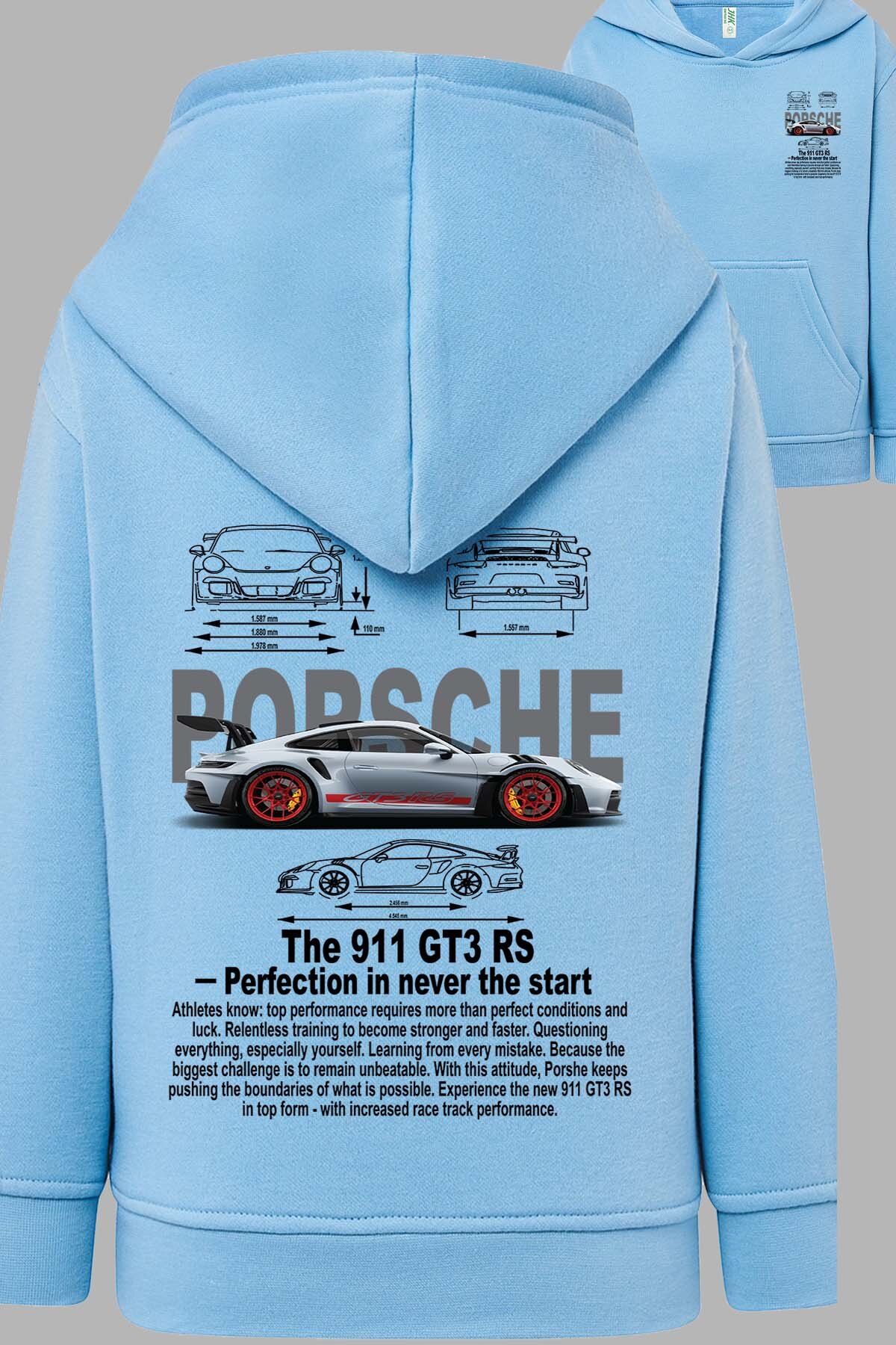 Grossista I.A.L.D FRANCE - Porsche 911 RS - Felpa con cappuccio Uomo